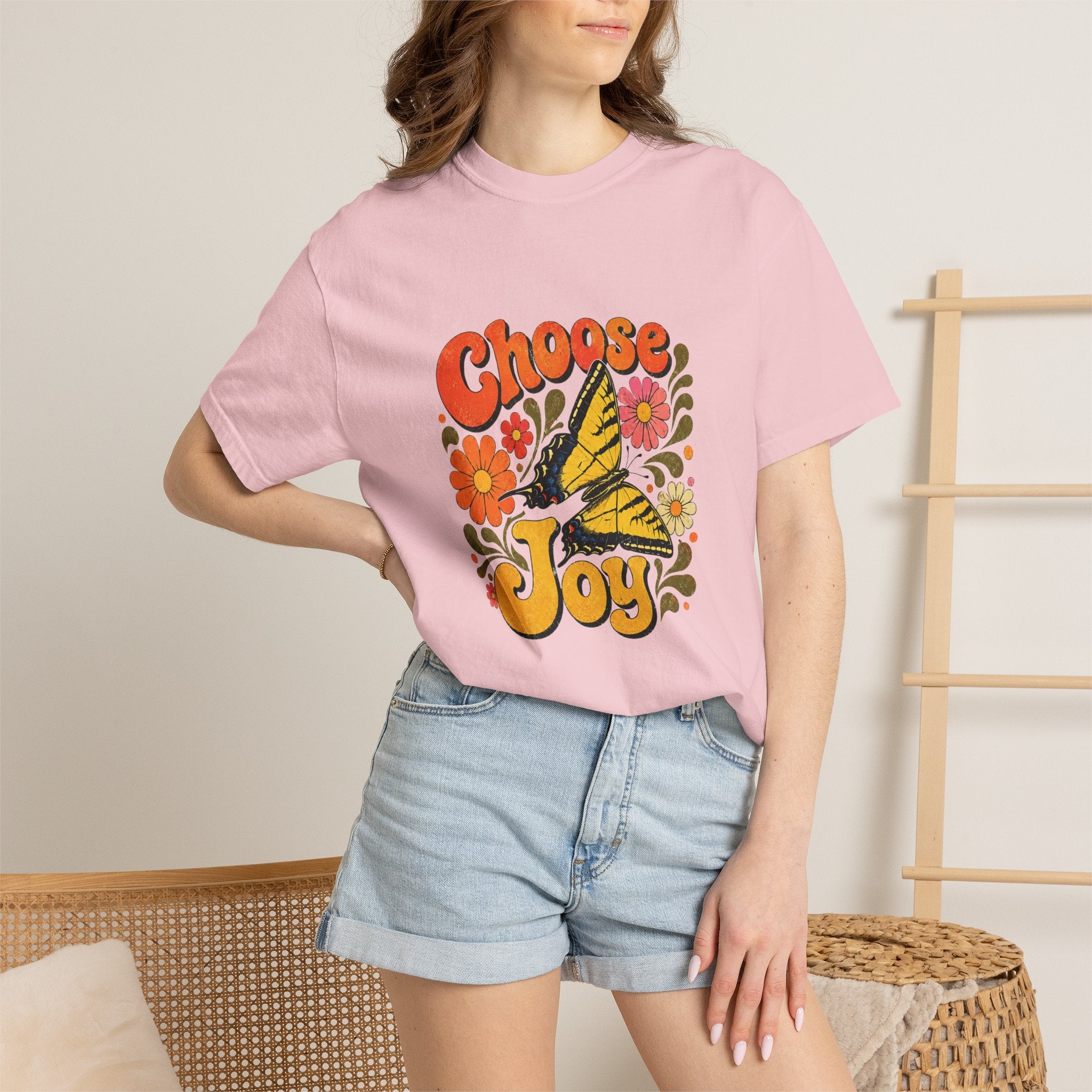 Choose Joy - Retro Butterfly Tee