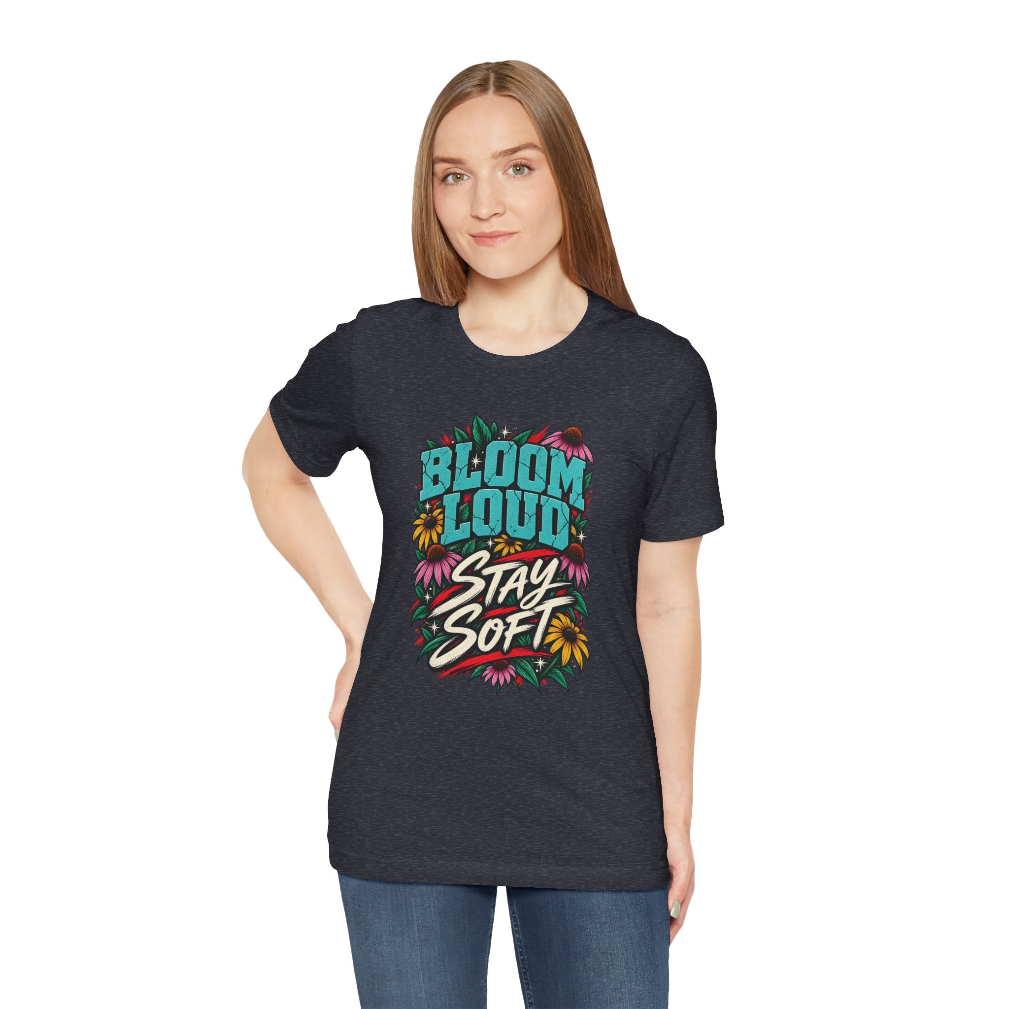 Bloom Loud Floral T-Shirt — Garment-Dyed Cotton