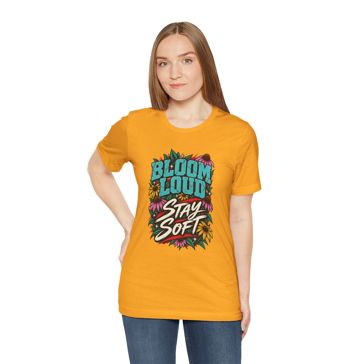 Bloom Loud Floral T-Shirt — Garment-Dyed Cotton