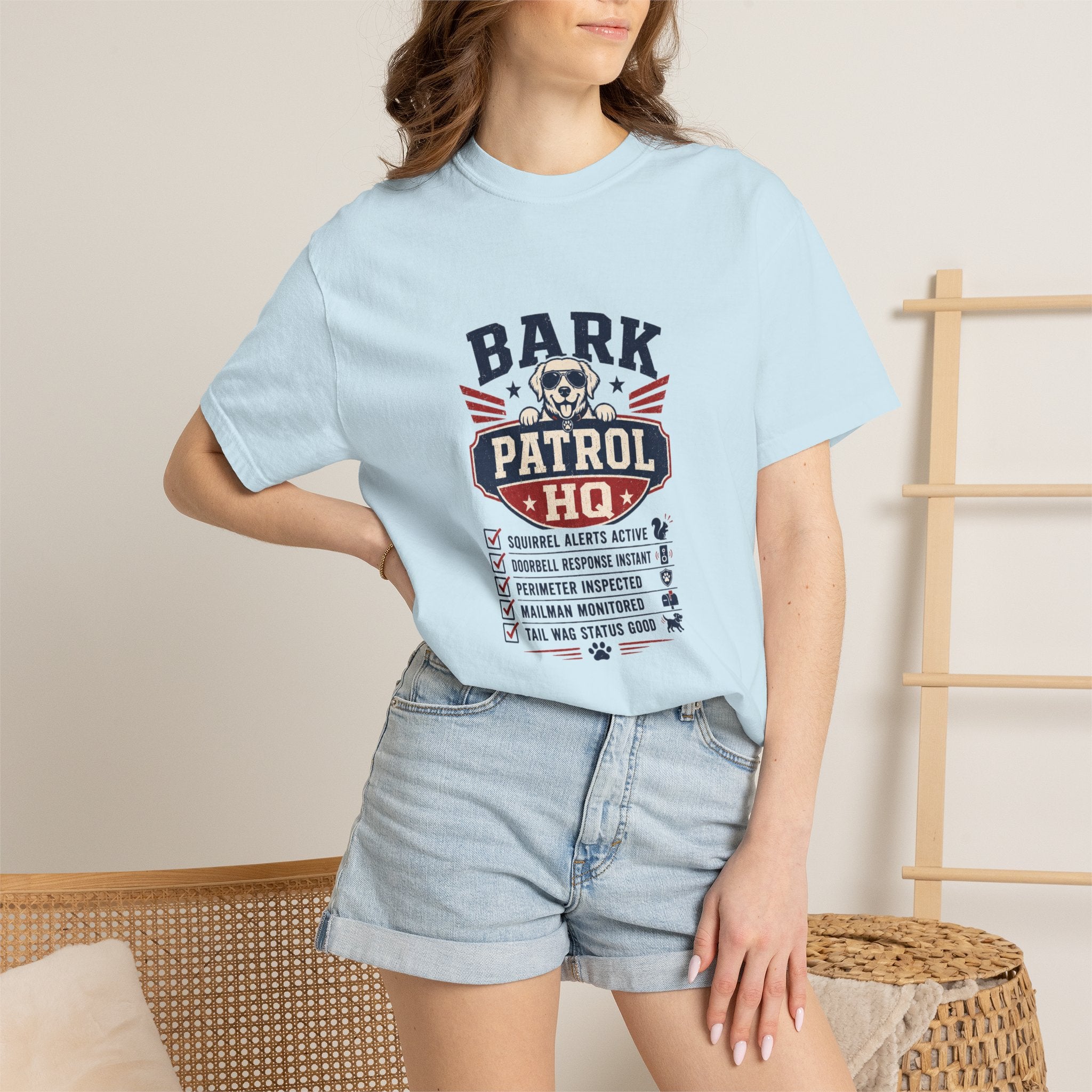 Bark Patrol HQ - Funny Dog Dad Shirt