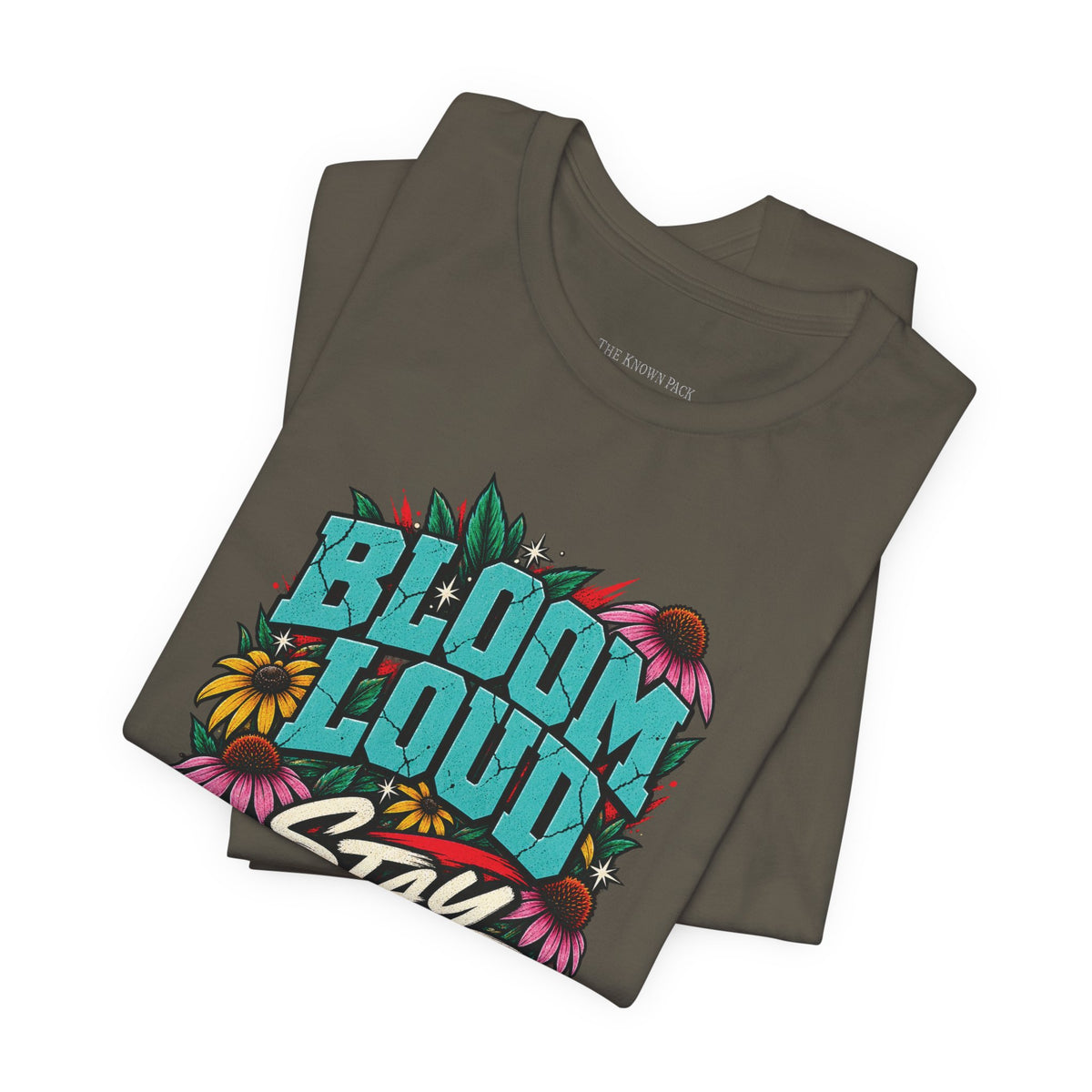 Bloom Loud Floral T-Shirt — Garment-Dyed Cotton