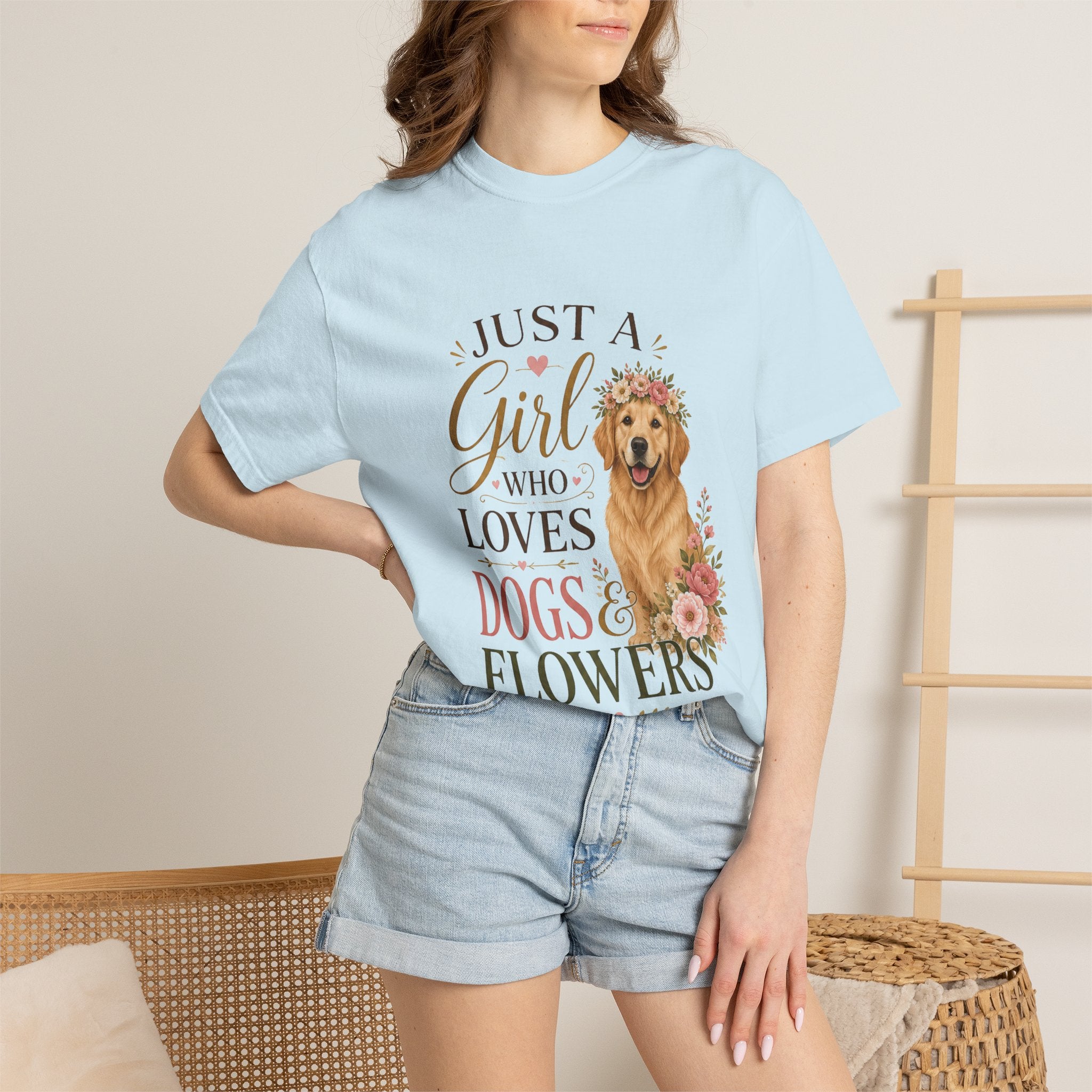 Just a Girl Who Loves Dogs and Flowers