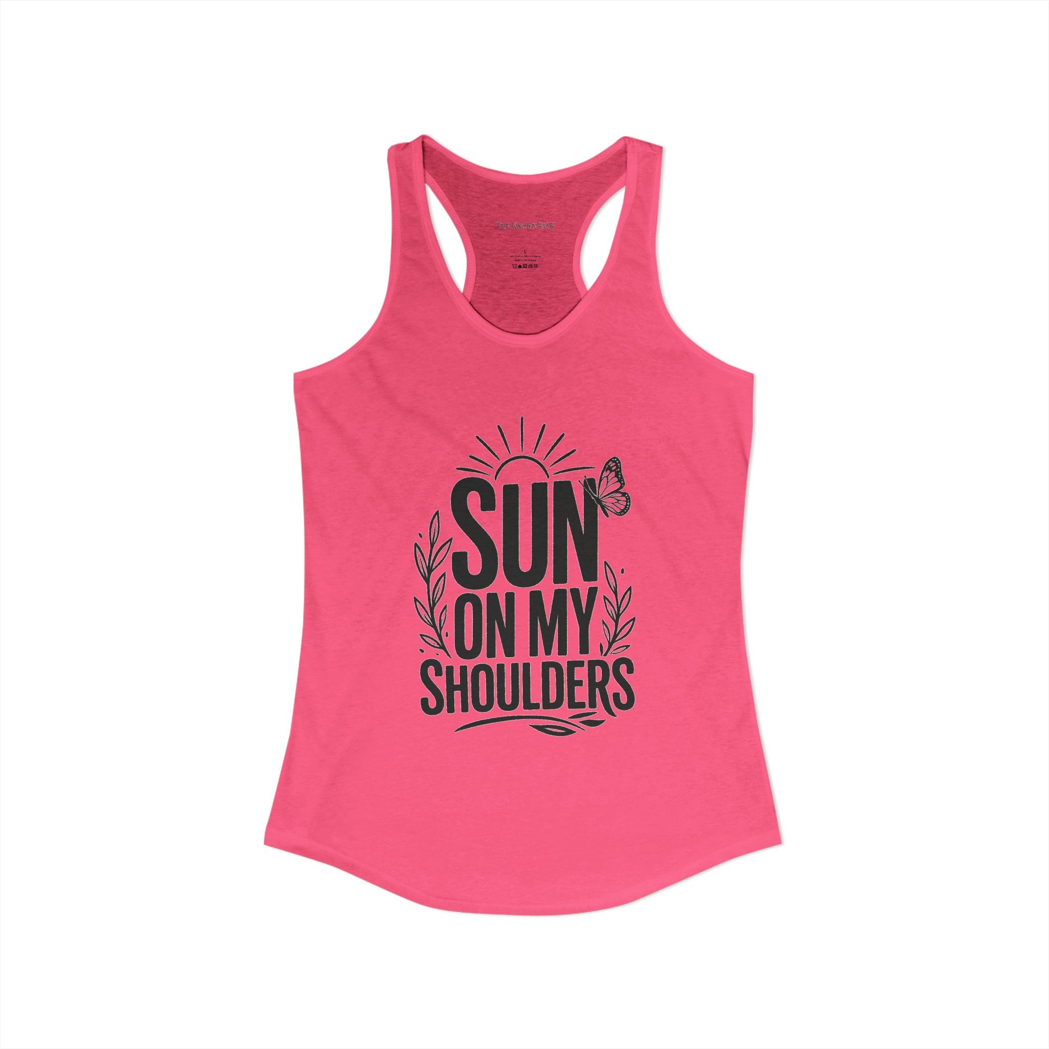Sun on My Shoulders — Women's Racerback Tank