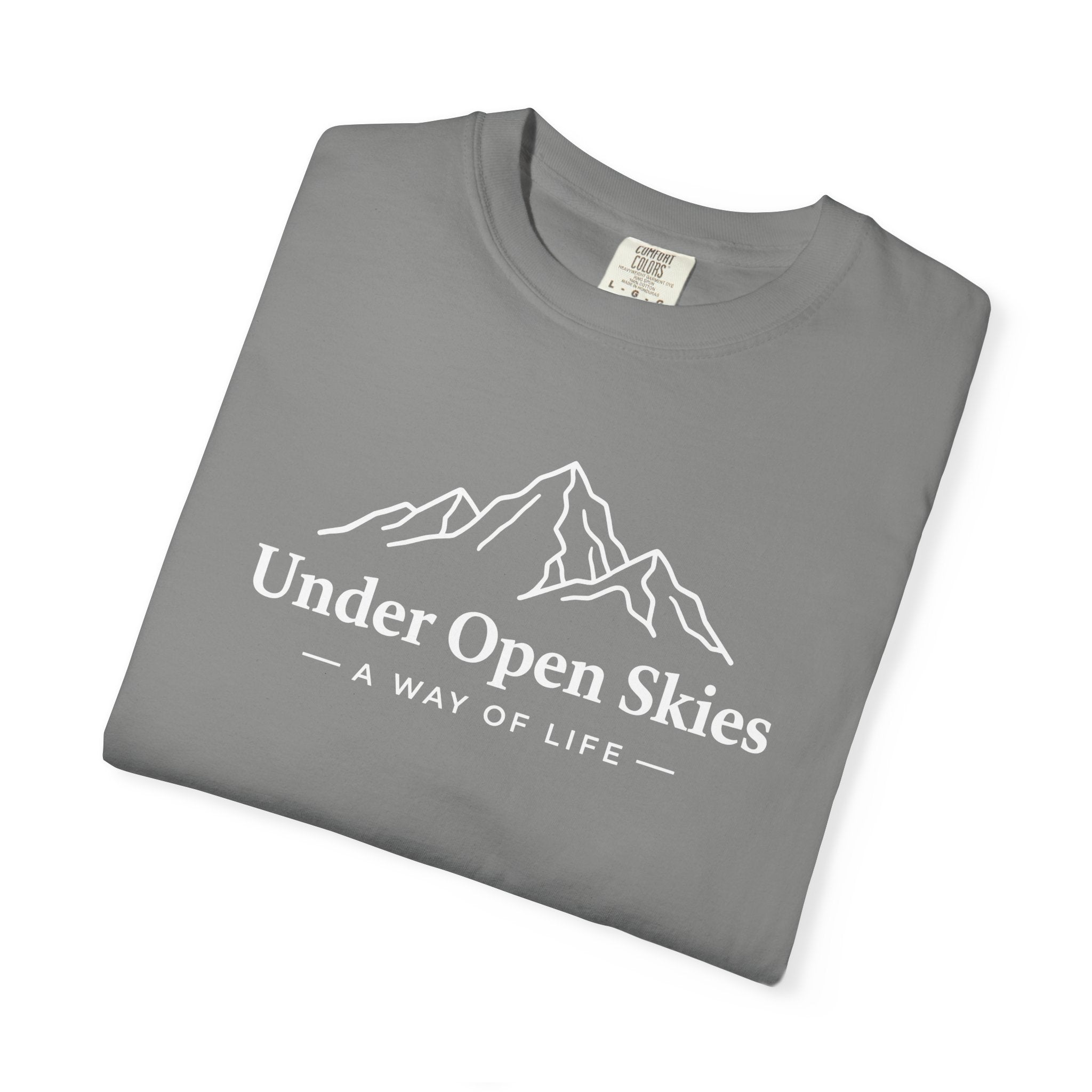 Under Open Skies - Minimalist Mountain Tee