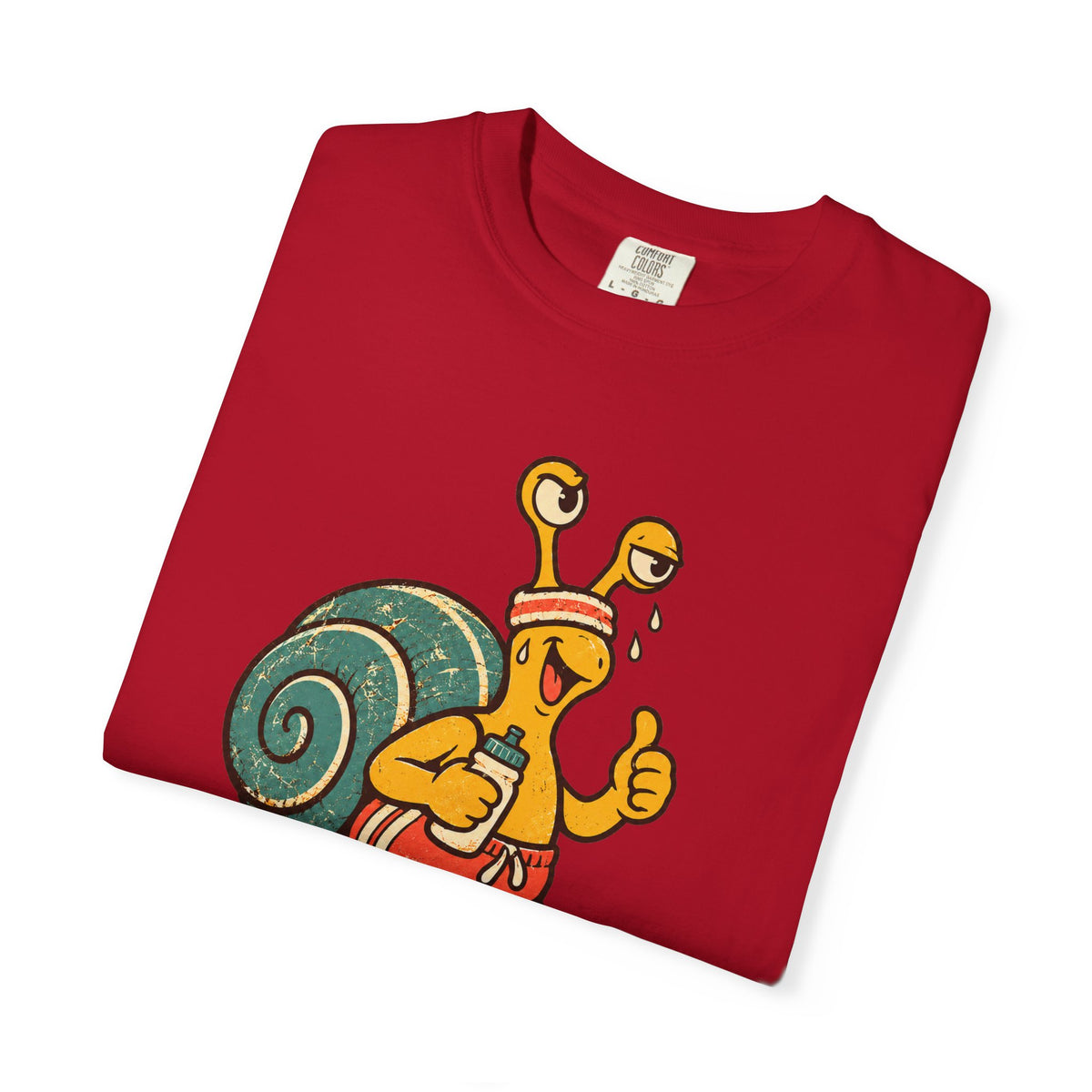 Jogging Snail T-Shirt — Garment-Dyed Cotton