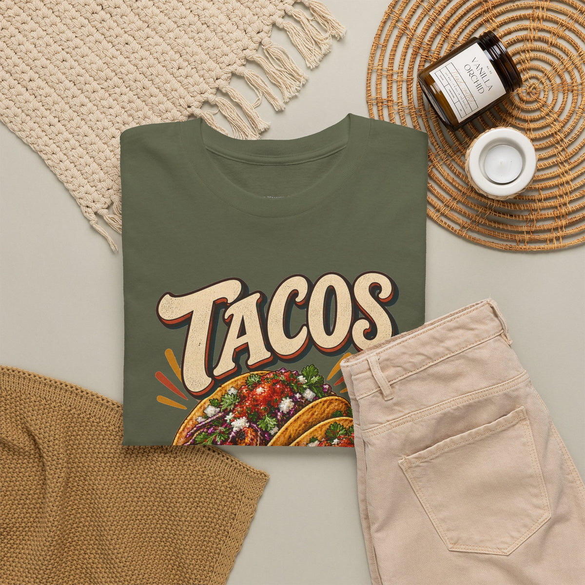 Tacos. Then Talk. Funny Taco T-Shirt