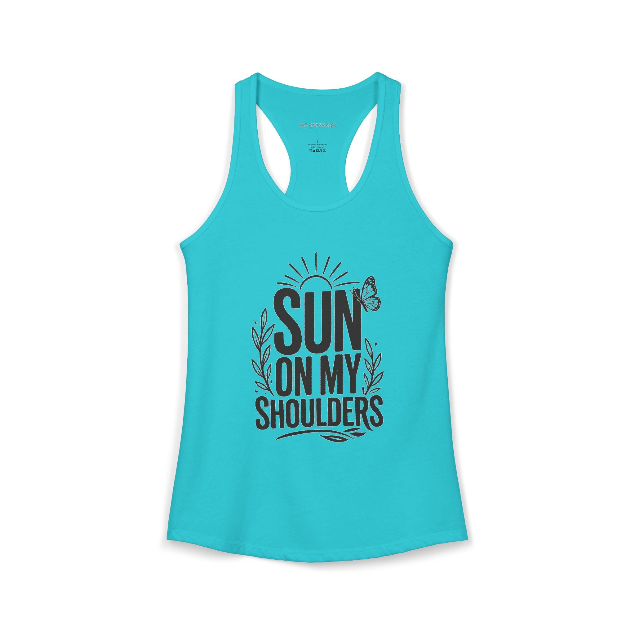 Sun on My Shoulders — Women's Racerback Tank