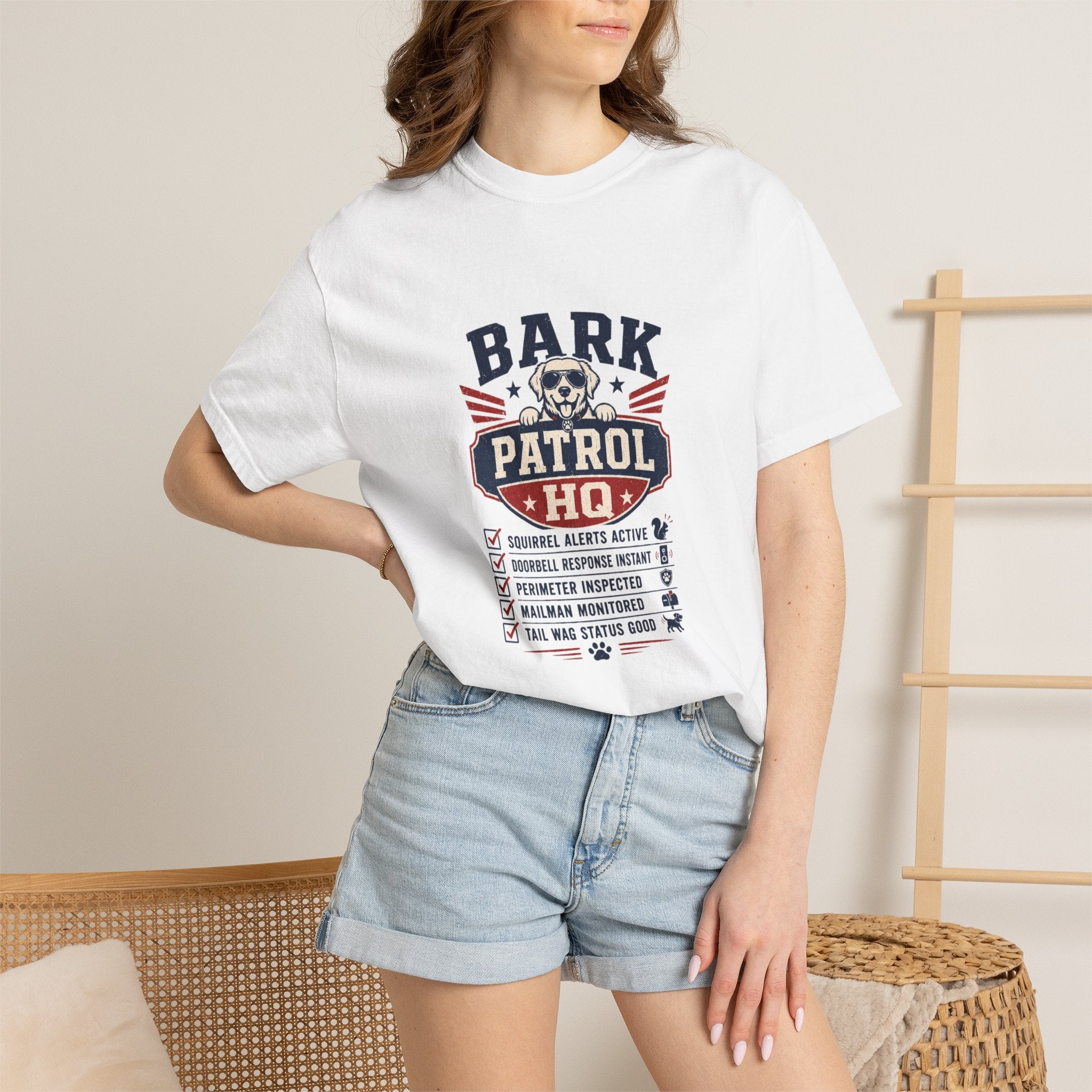 Bark Patrol HQ - Funny Dog Dad Shirt