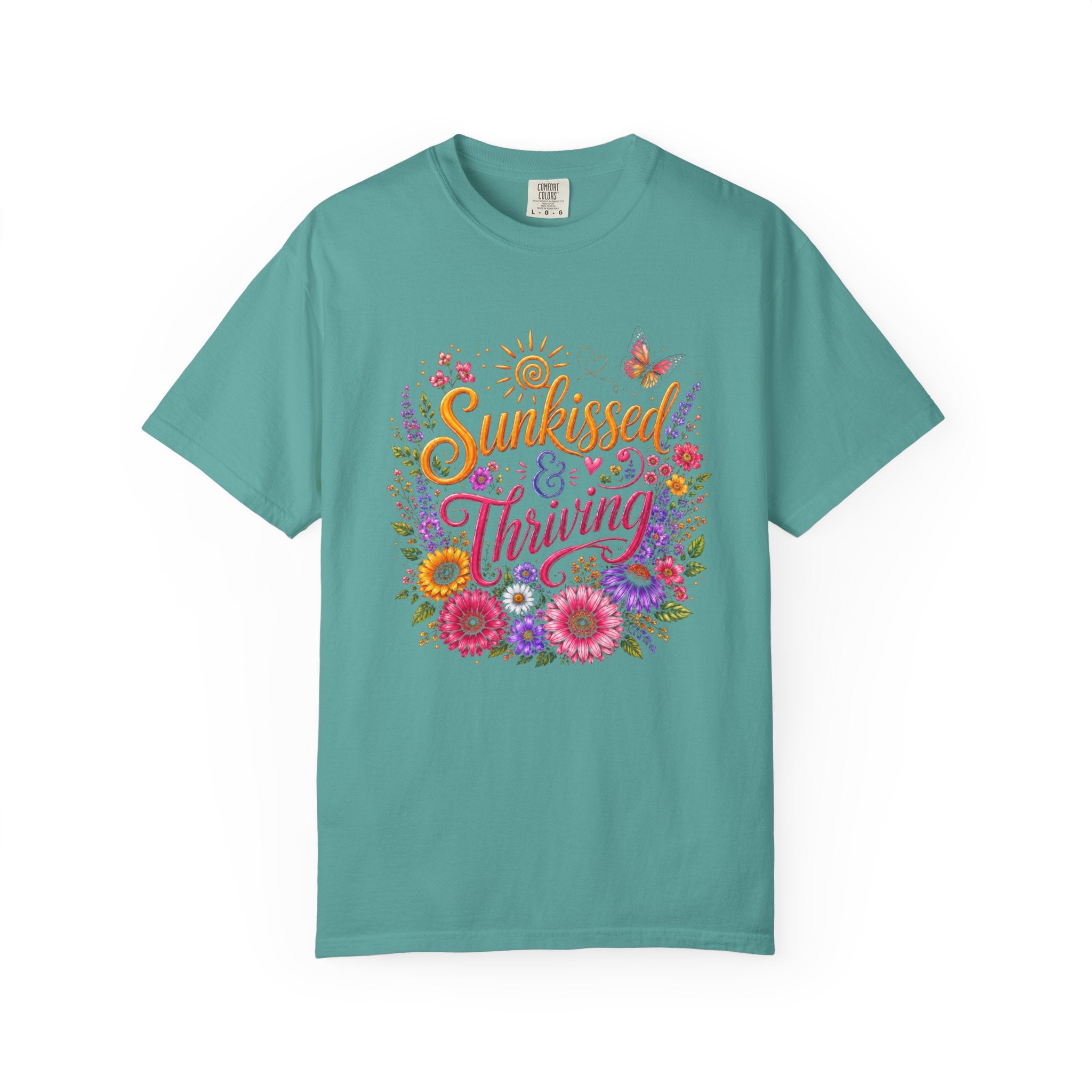 Sunkissed & Thriving - Retro Floral Summer Tee