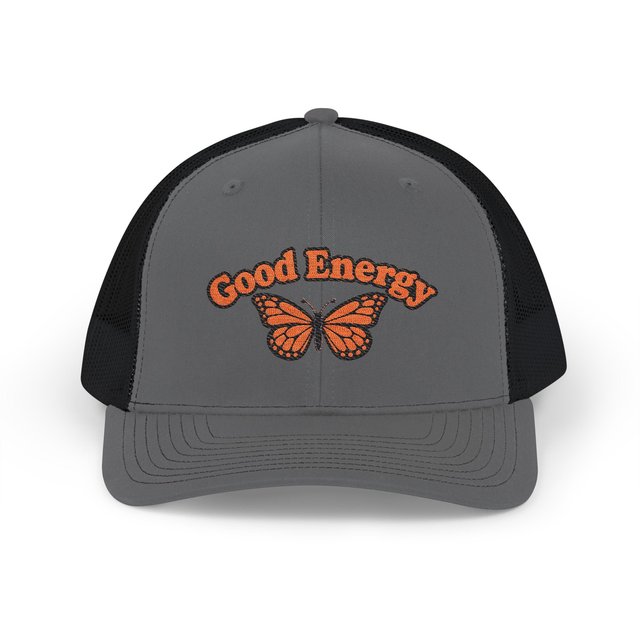 Good Energy — Monarch Butterfly Embroidered Trucker Hat