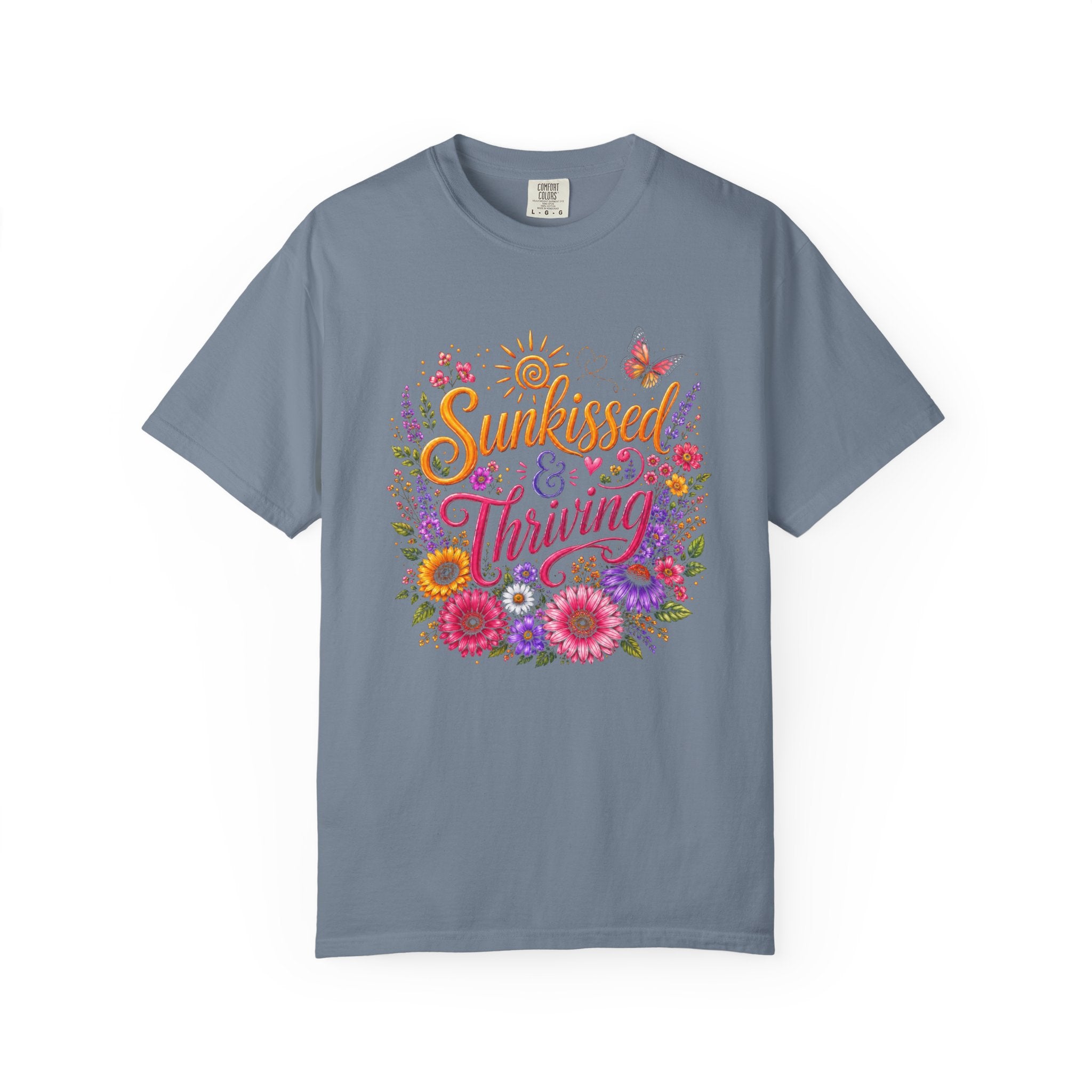 Sunkissed & Thriving - Retro Floral Summer Tee