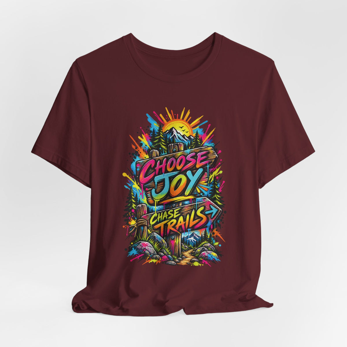 Choose Joy Wildflower T-Shirt — Garment-Dyed Cotton