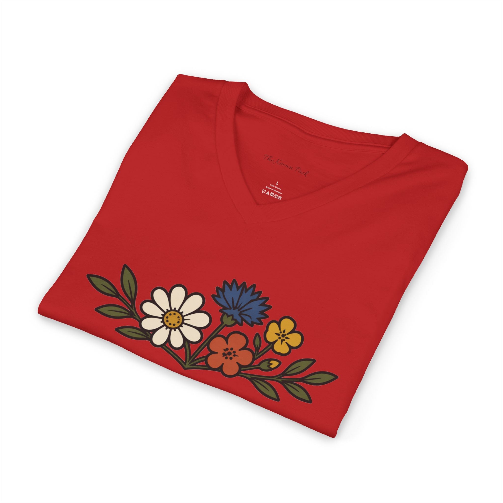 Wildflower Bouquet — V-Neck Tee