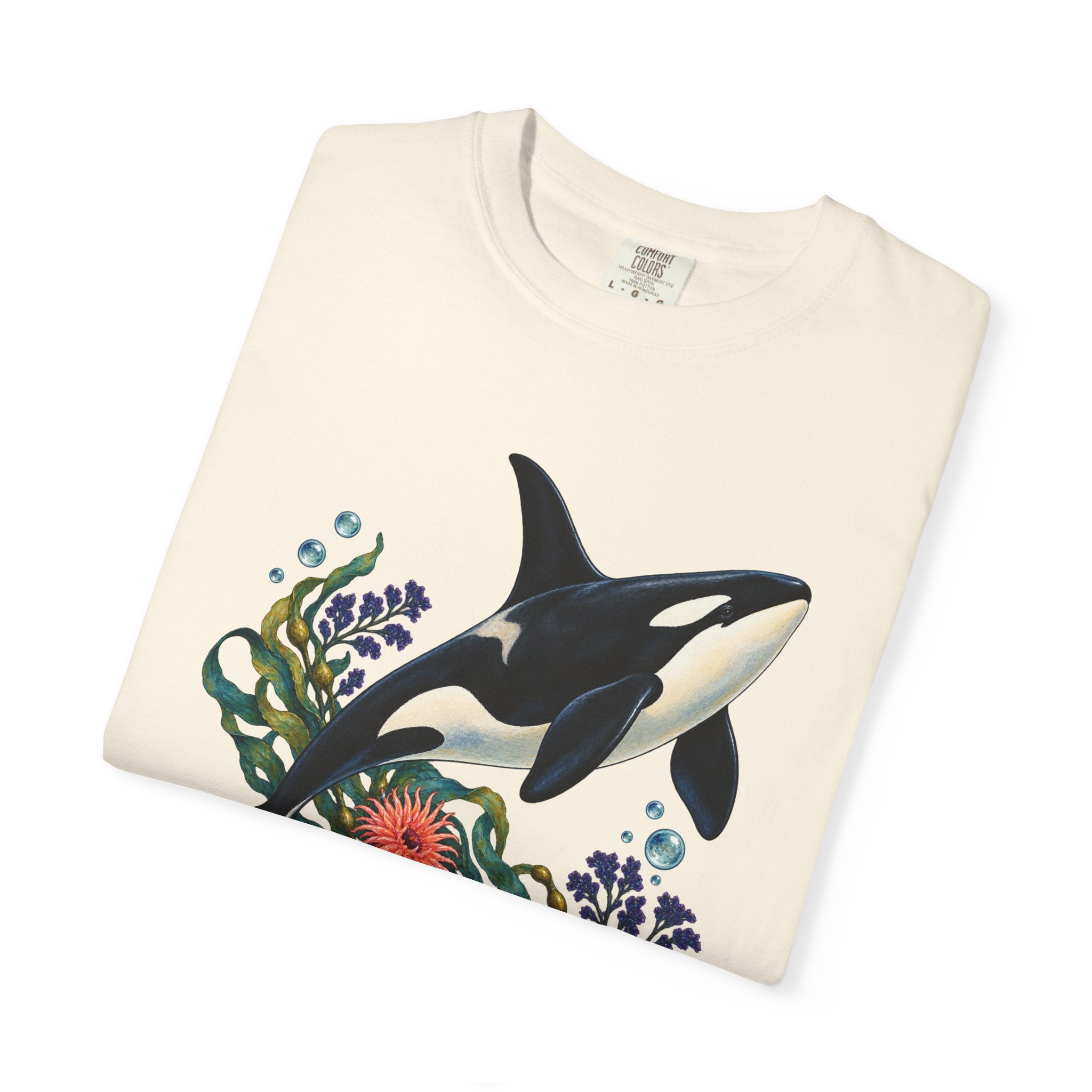 Orca, Kelp & Anemone T-Shirt — Garment-Dyed Cotton