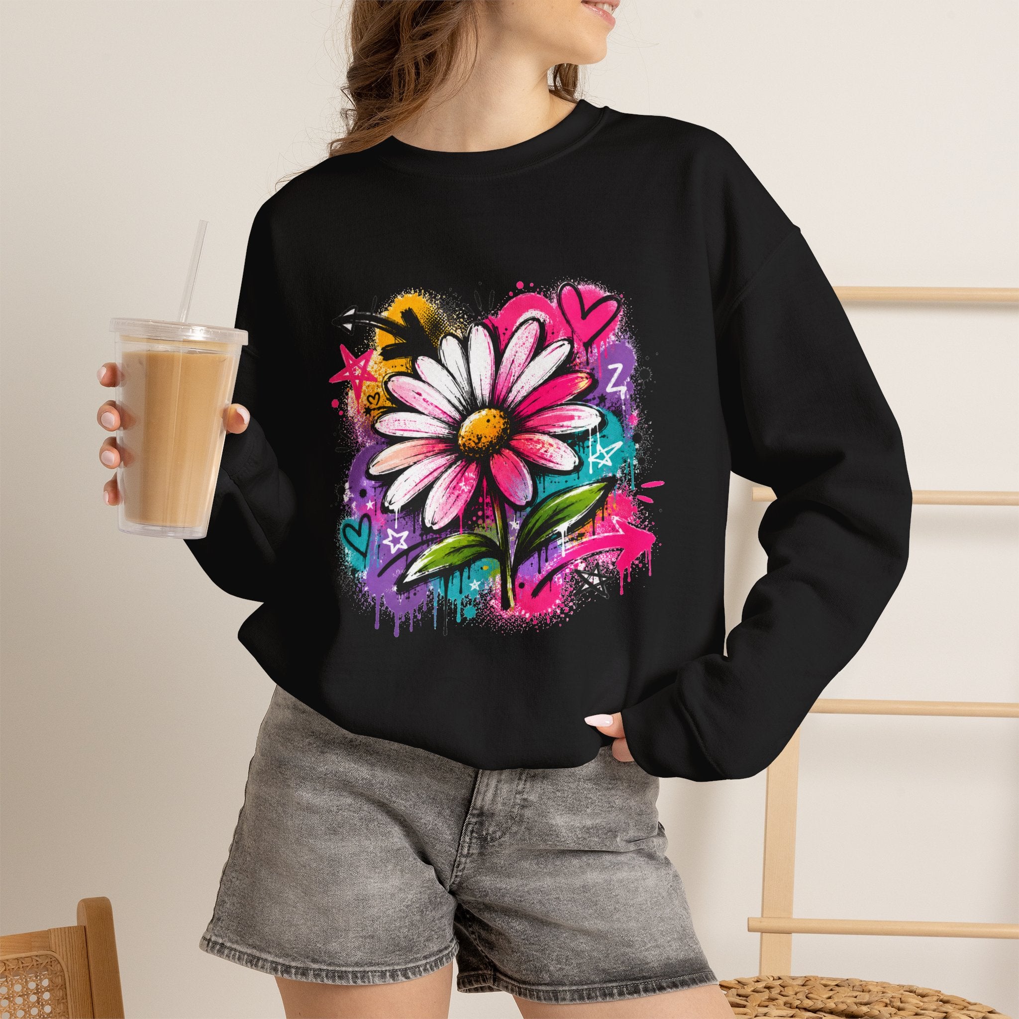 Wild Daisy — Graffiti Sweatshirt