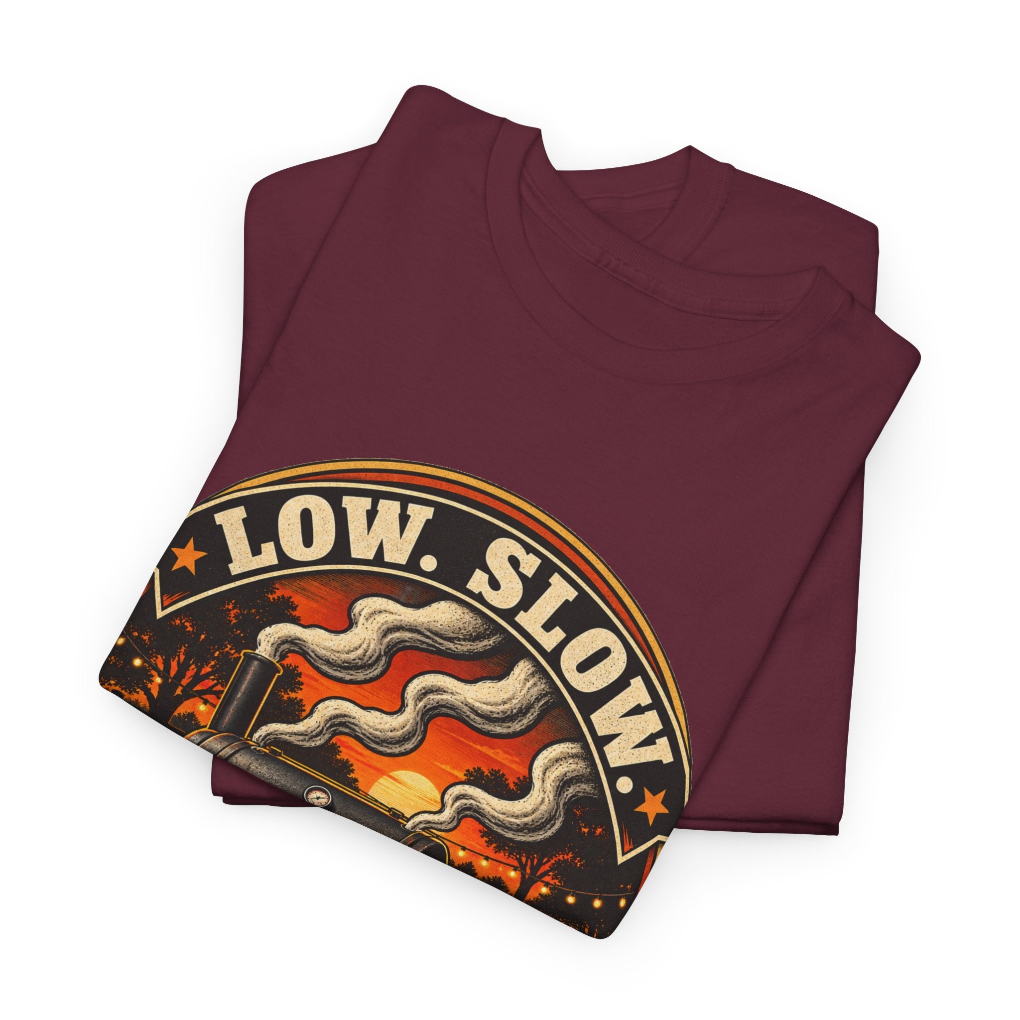 Low. Slow. Work It. BBQ Smoker T-Shirt