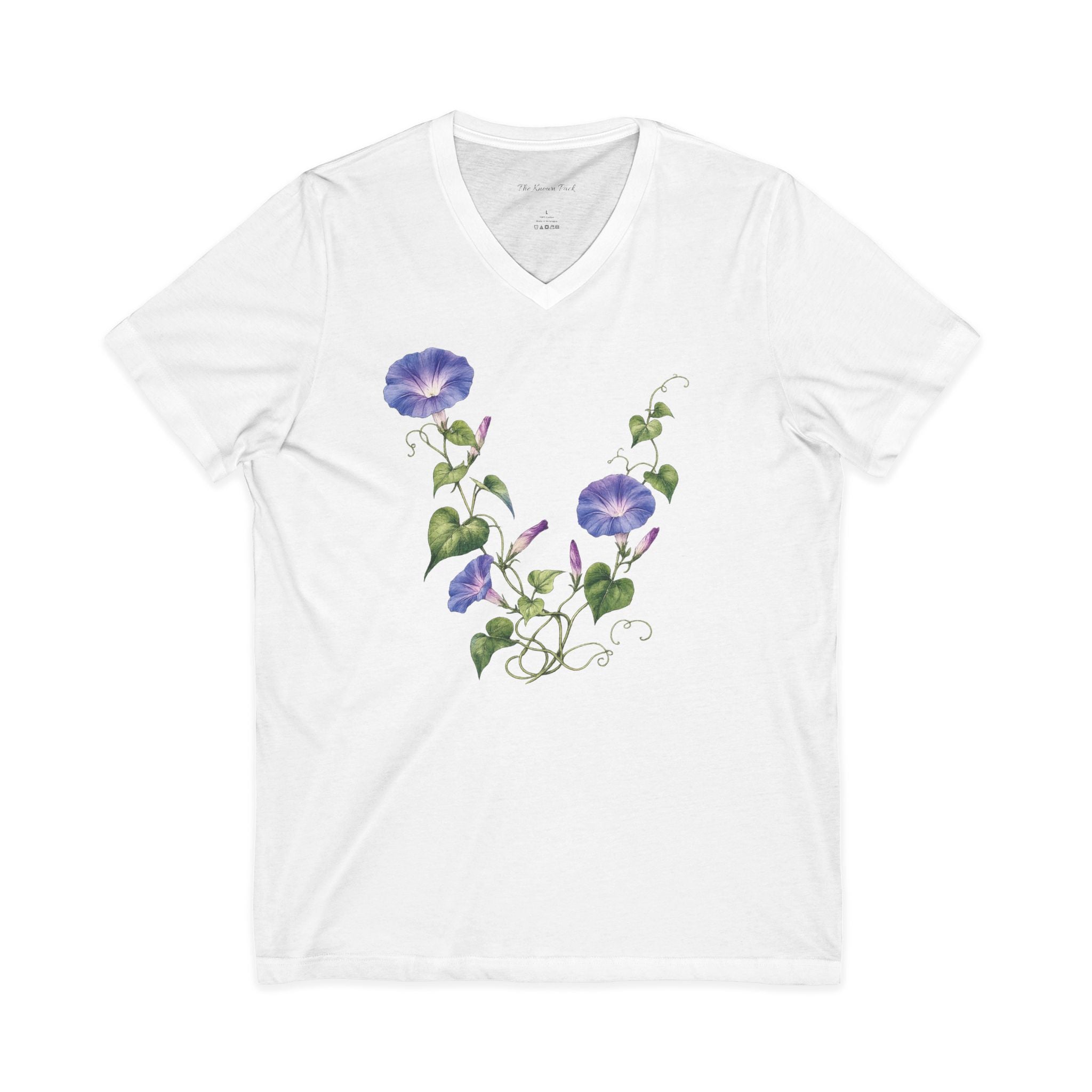 Morning Glory Vine — V-Neck Tee