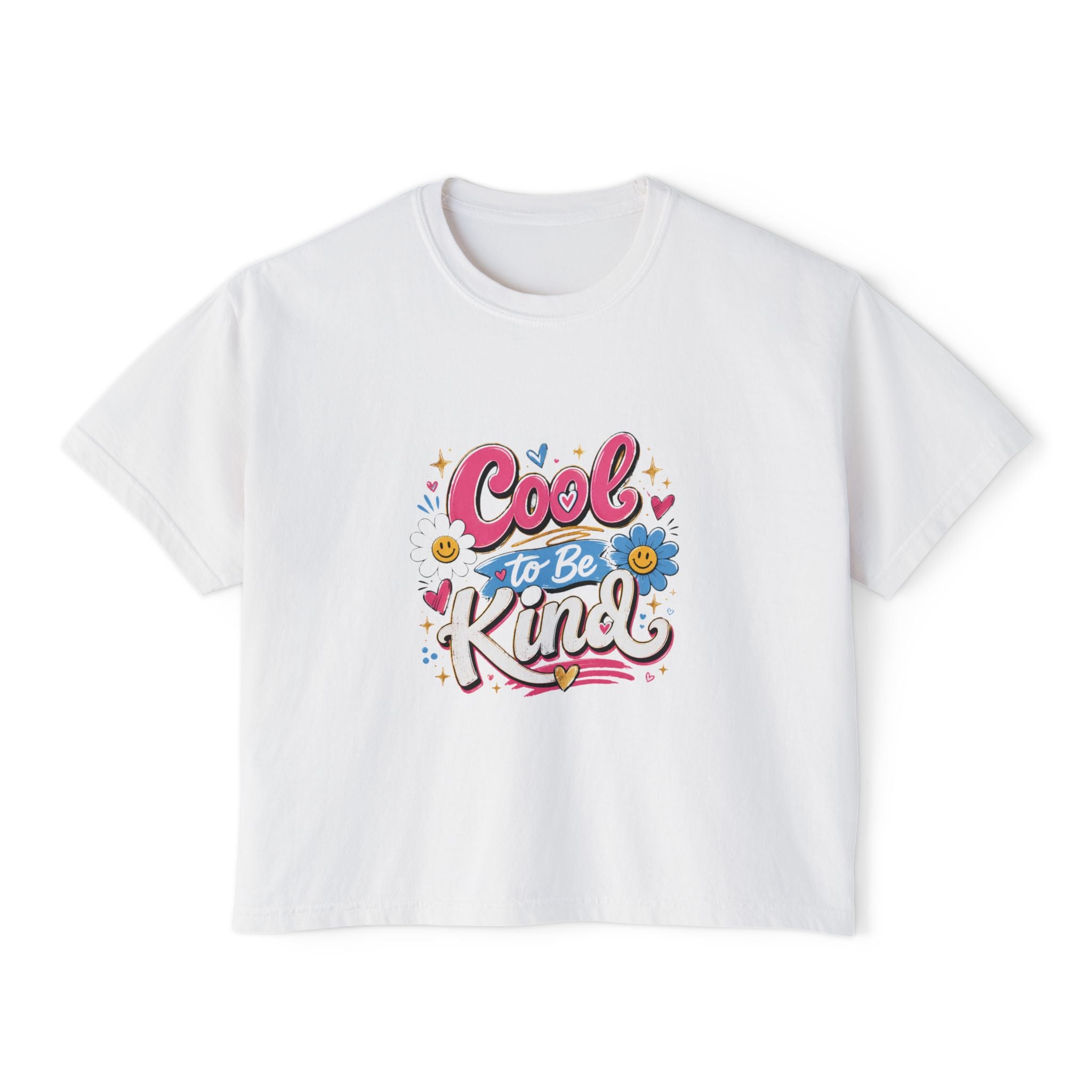 Cool to Be Kind — Boxy Cropped Tee