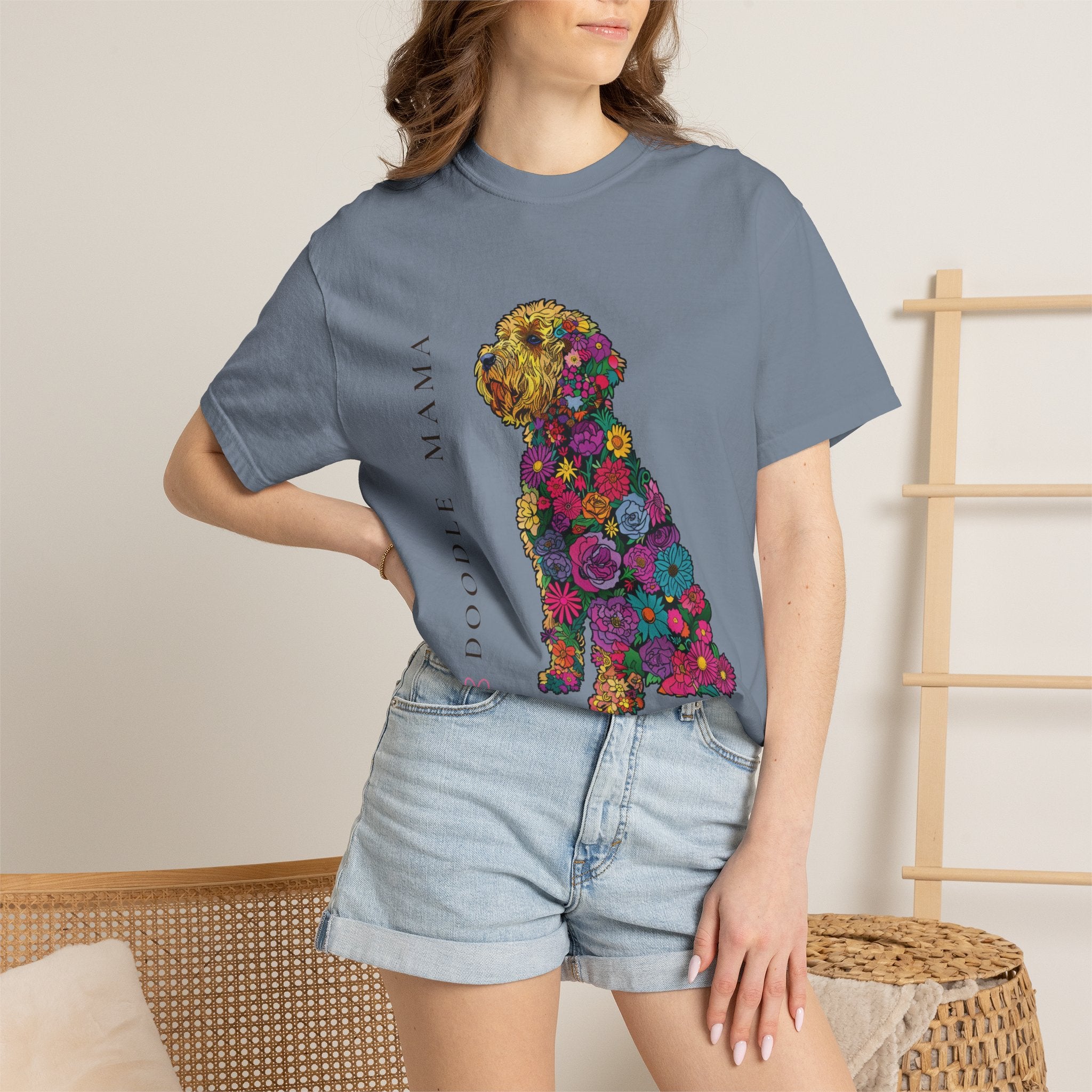 Doodle Mama - Floral Doodle Tee
