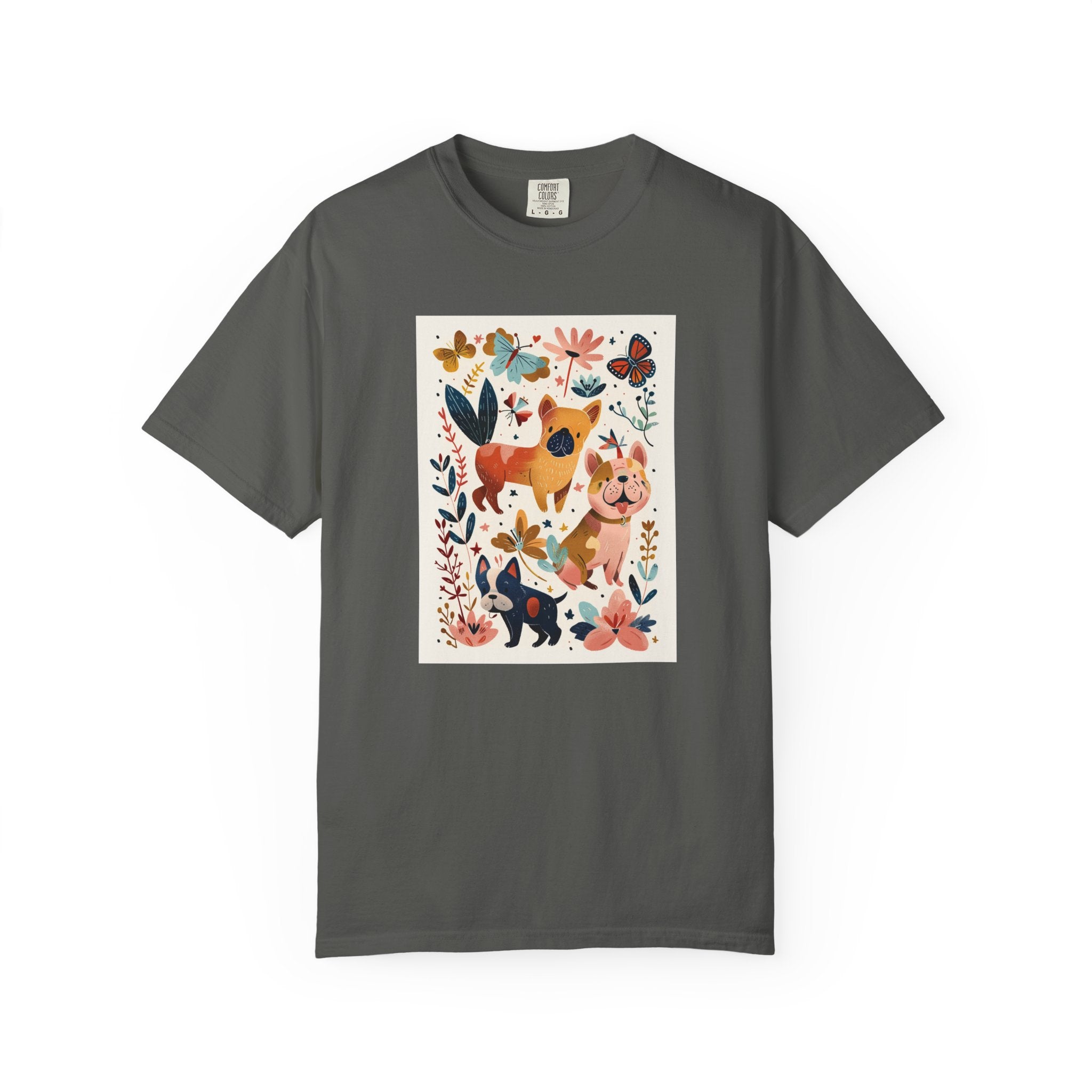 Folk Art Frenchies French Bulldog tee alternate color
