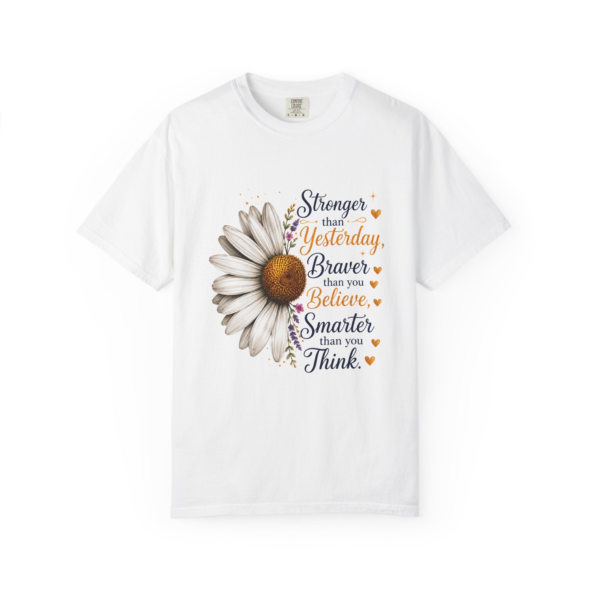 Stronger Braver Smarter - Daisy Empowerment Tee