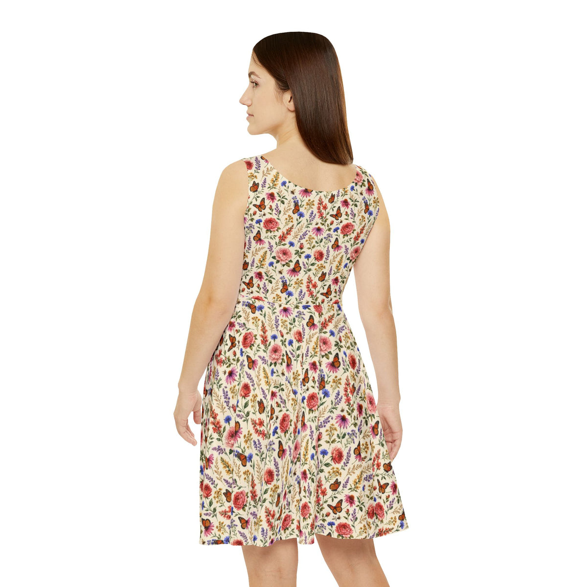 Morning Meadow Watercolor Wildflower Dress
