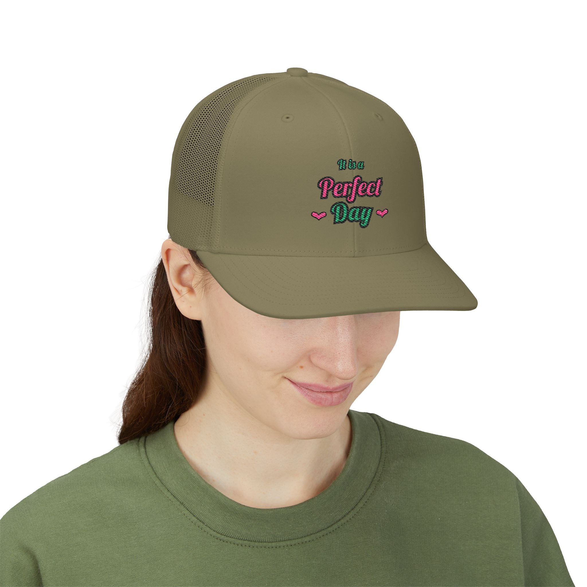 It Is a Perfect Day — Embroidered Trucker Hat