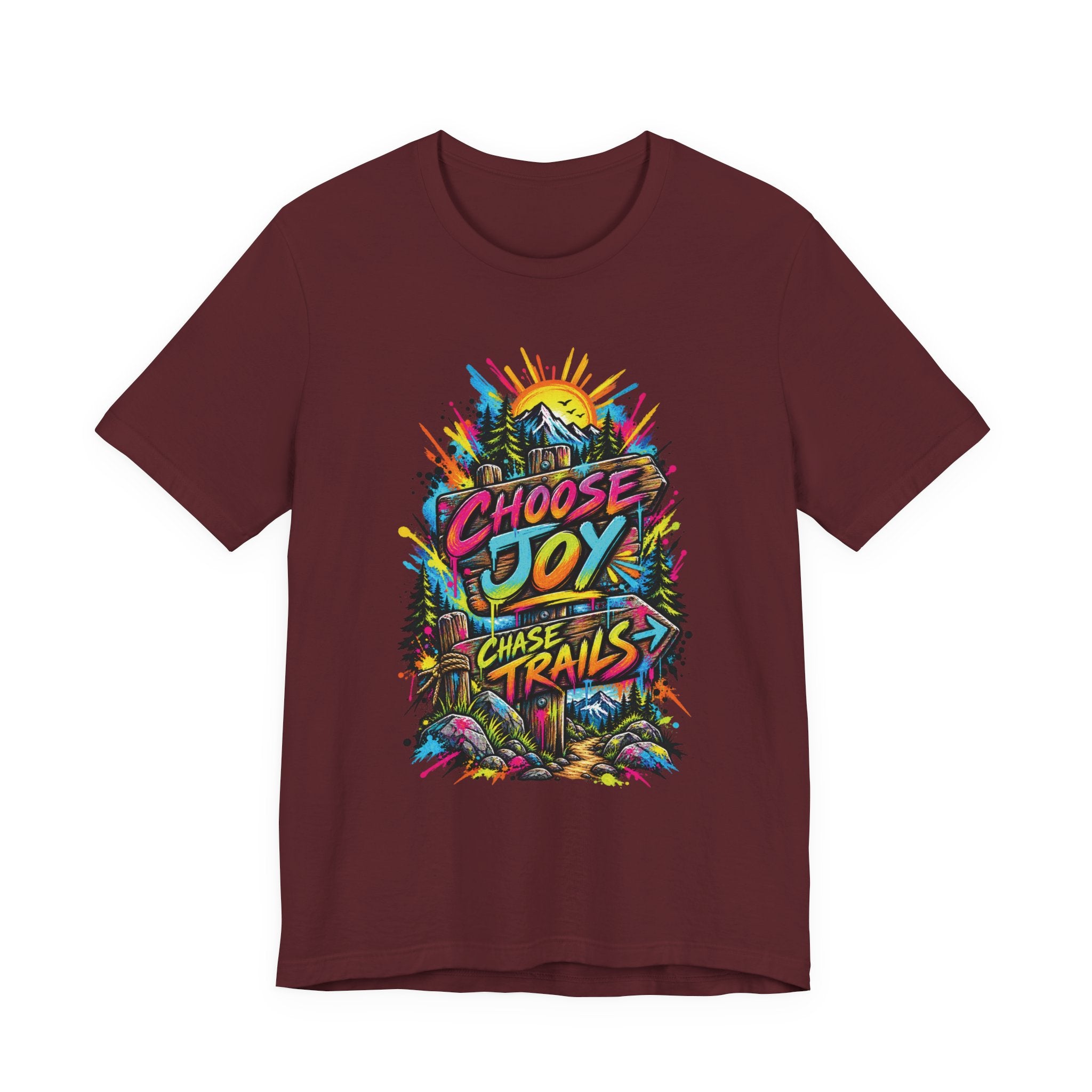 Choose Joy Wildflower T-Shirt — Garment-Dyed Cotton