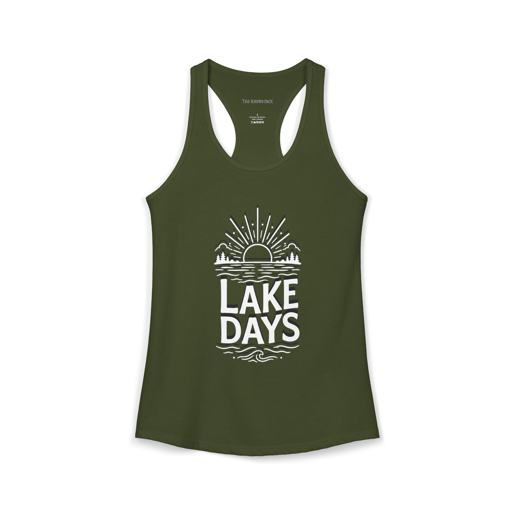 Lake Days — Women's Racerback Tank