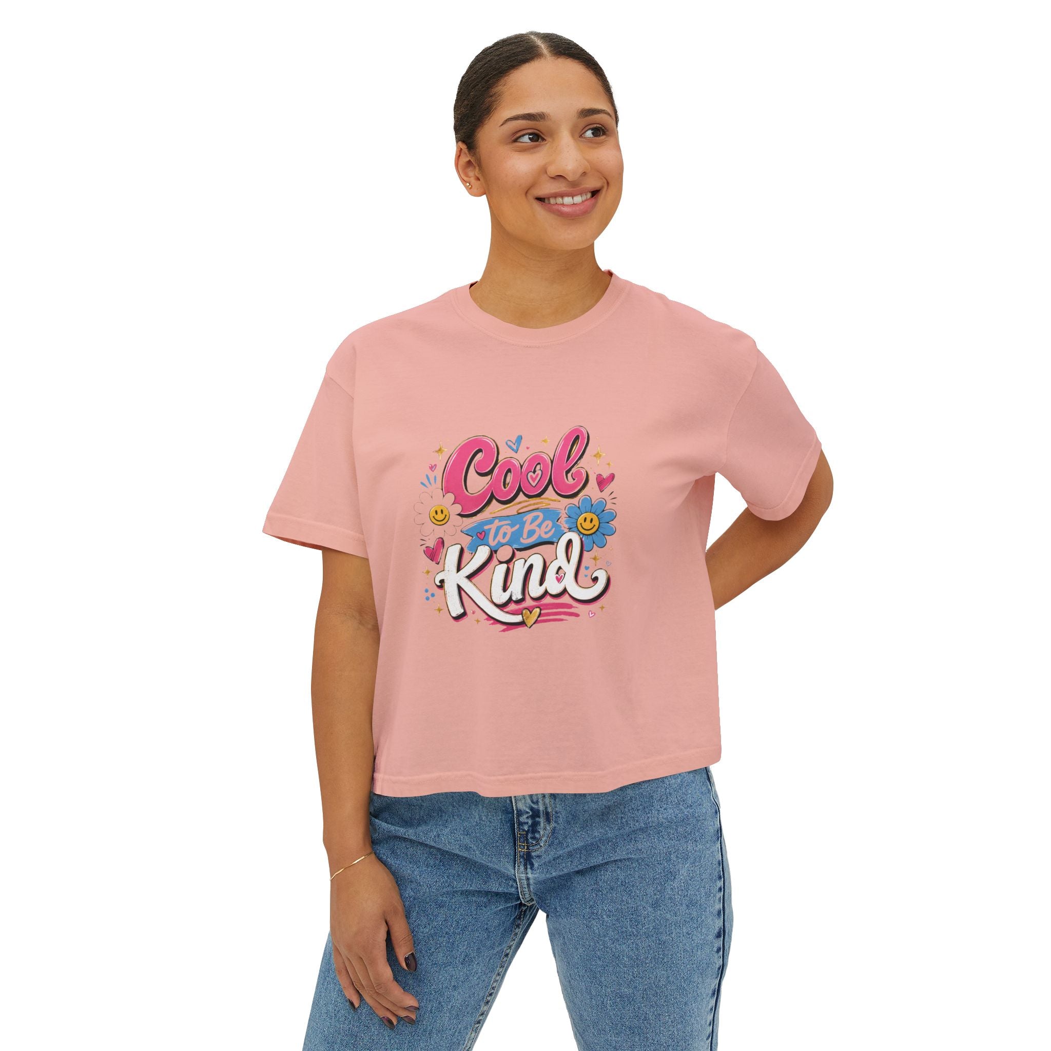 Cool to Be Kind — Boxy Cropped Tee