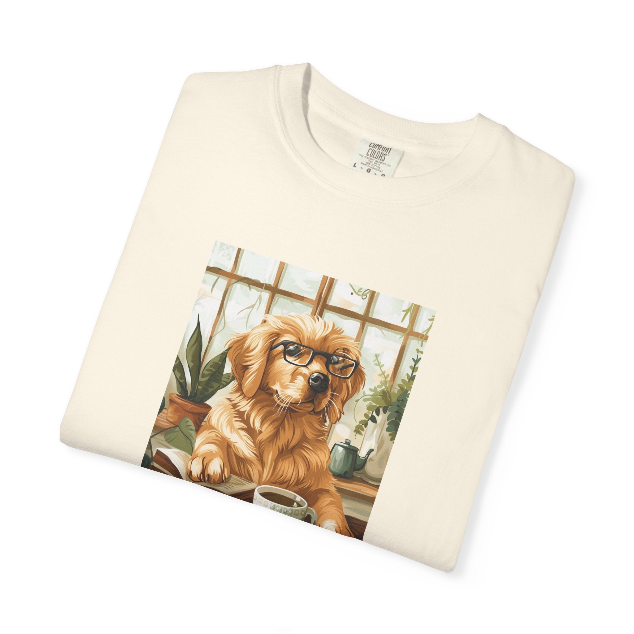 Working From Home - Golden Retriever Tee