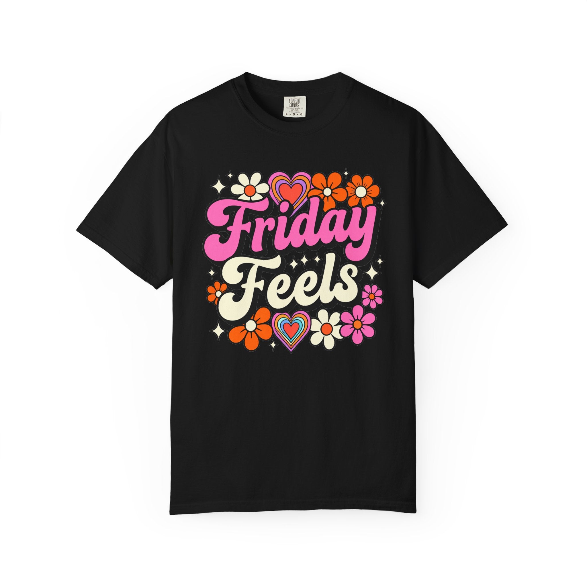 Friday Feels - Retro Groovy Floral Tee