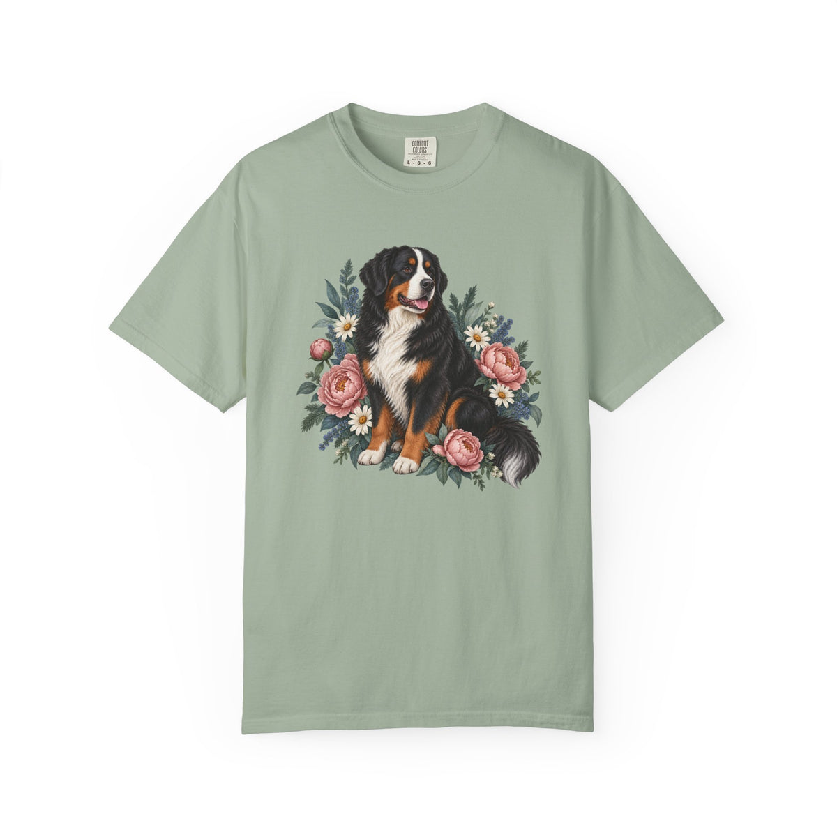 Bernese Mountain Dog T-Shirt — Gentle Giant in Bloom