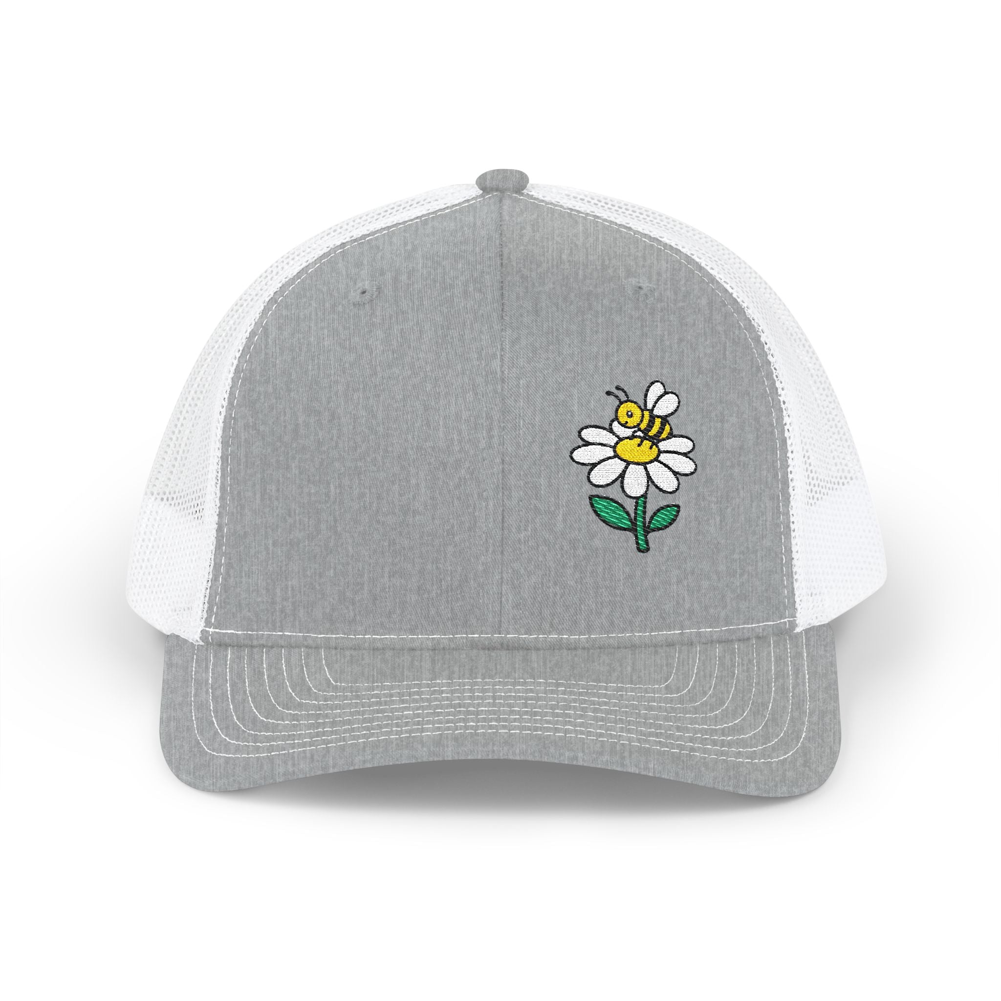 Bee Happy — Embroidered Trucker Hat
