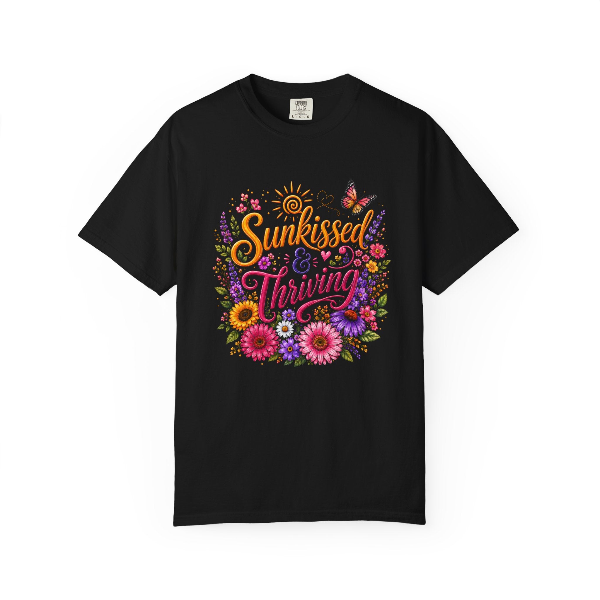 Sunkissed & Thriving - Retro Floral Summer Tee