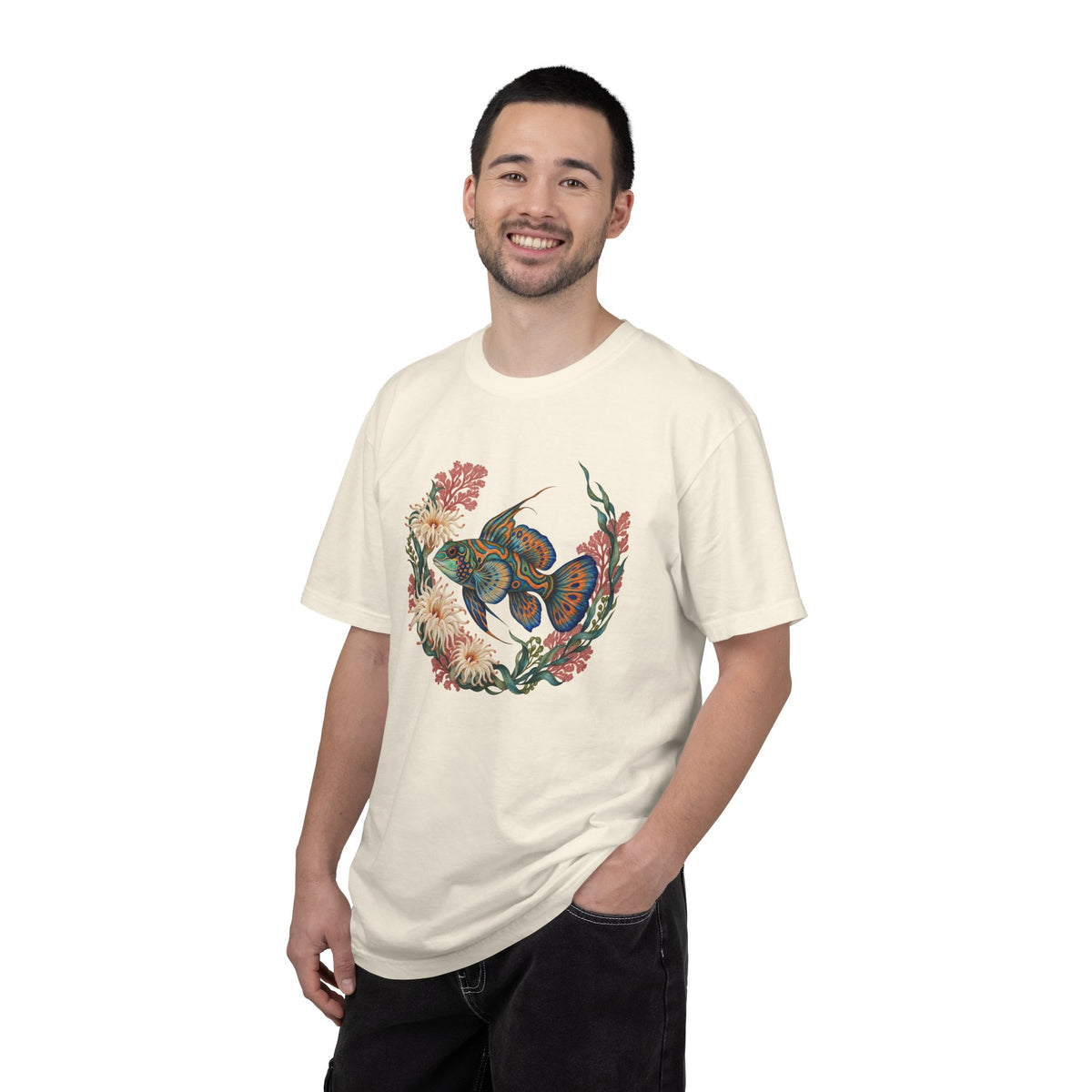 Reef Royalty — Blue & Orange Reef Fish T-Shirt