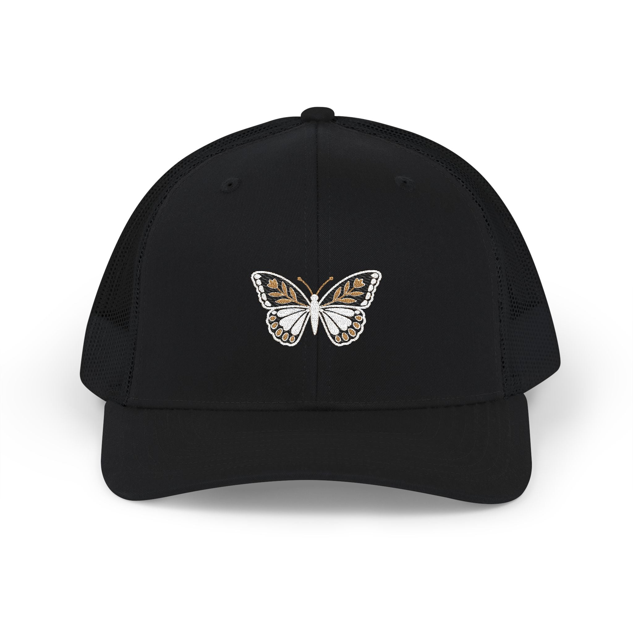 Golden Butterfly — Embroidered Trucker Hat