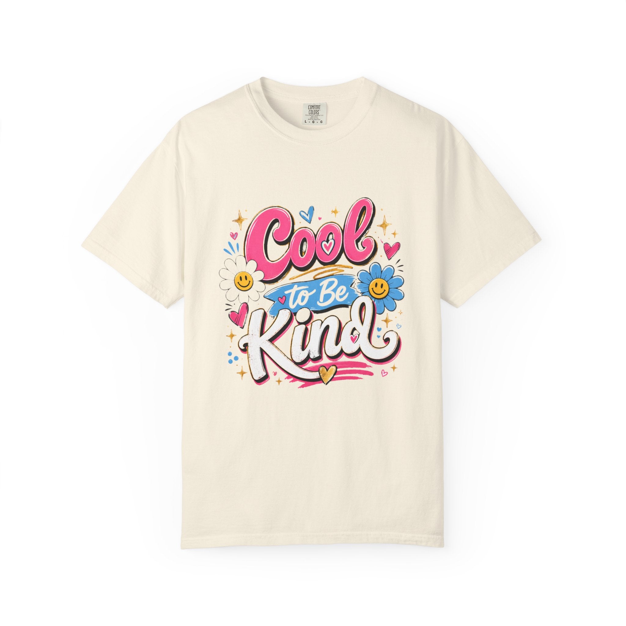 Cool to Be Kind smiley daisy shirt lifestyle mockup