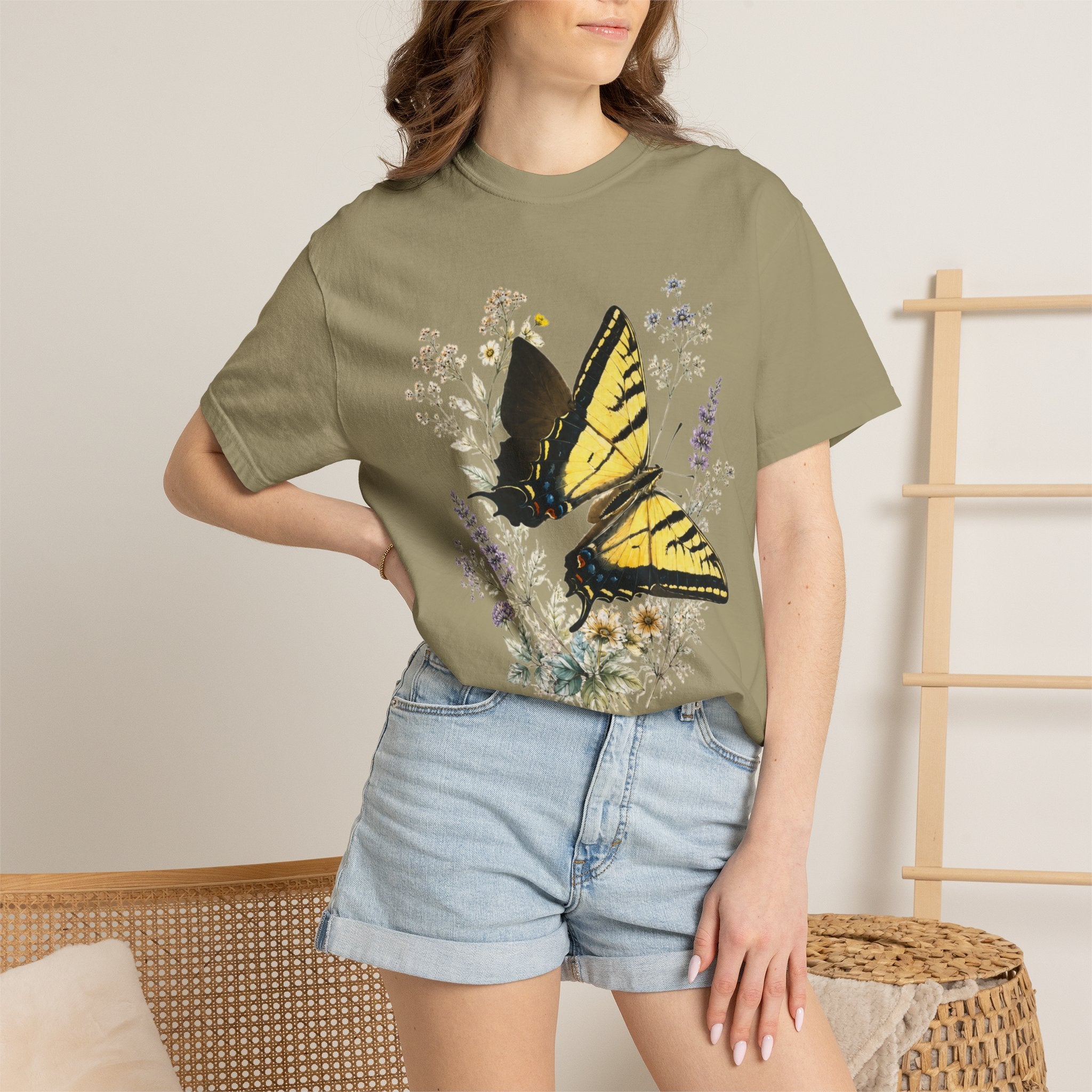 Swallowtail Butterfly - Botanical Wildflower Tee