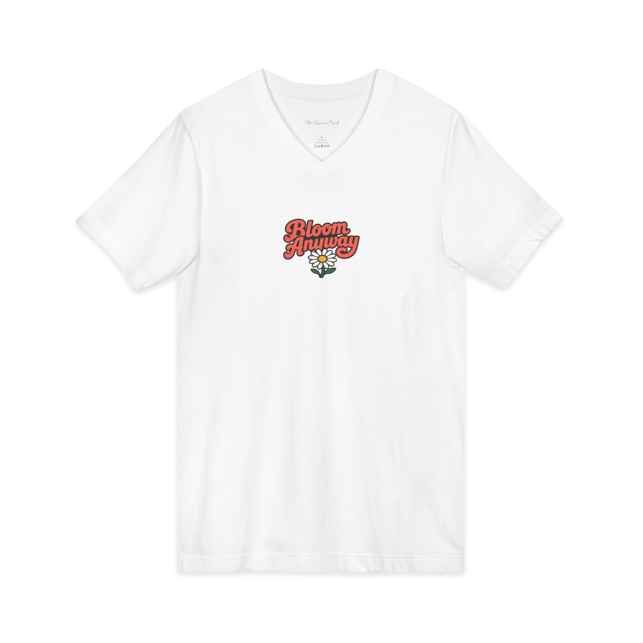 Bloom Anyway — V-Neck Tee