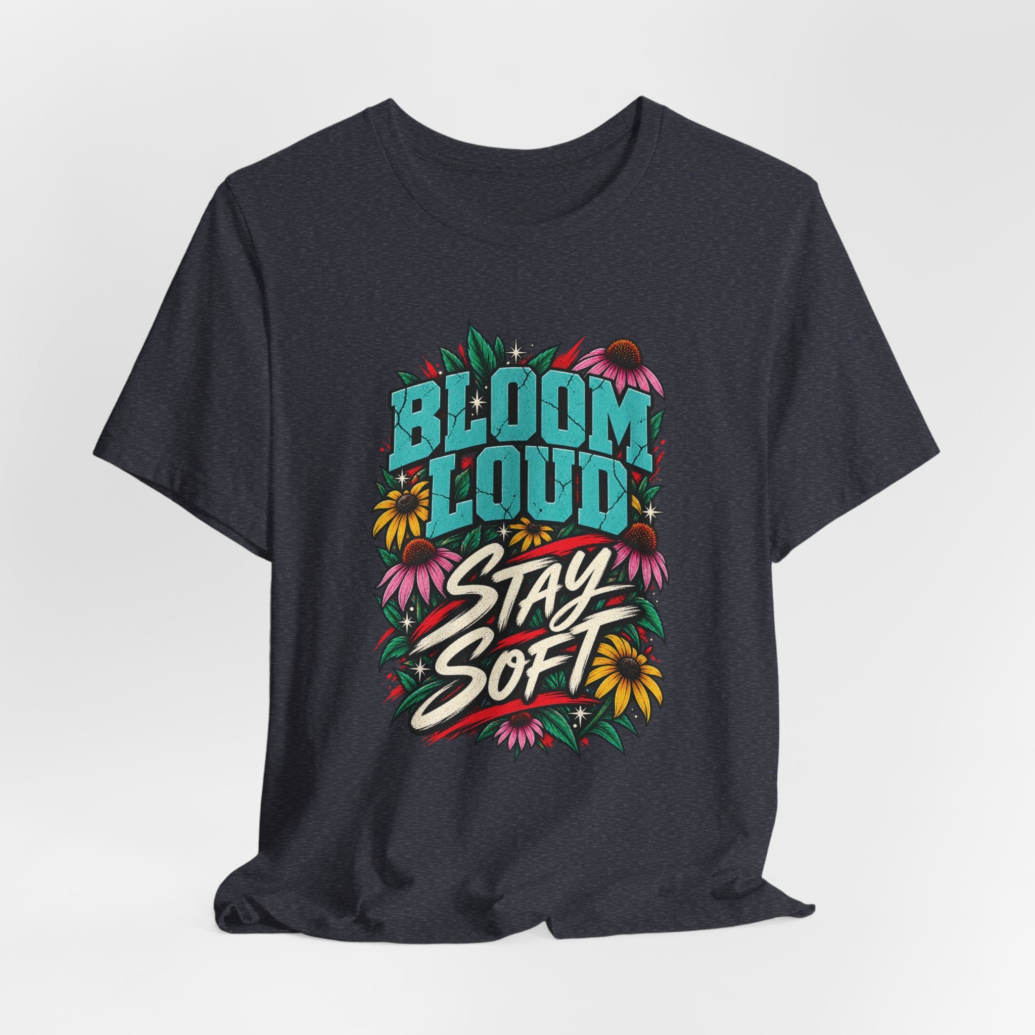 Bloom Loud Floral T-Shirt — Garment-Dyed Cotton