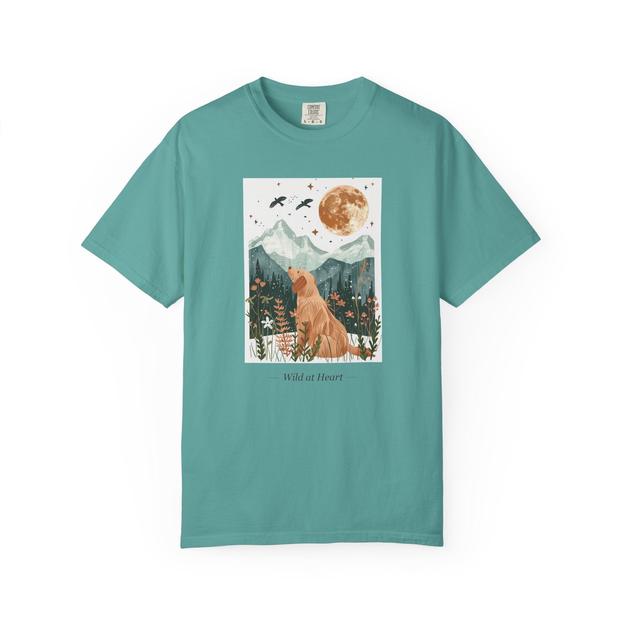 Wild at Heart - Folk Art Golden Retriever
