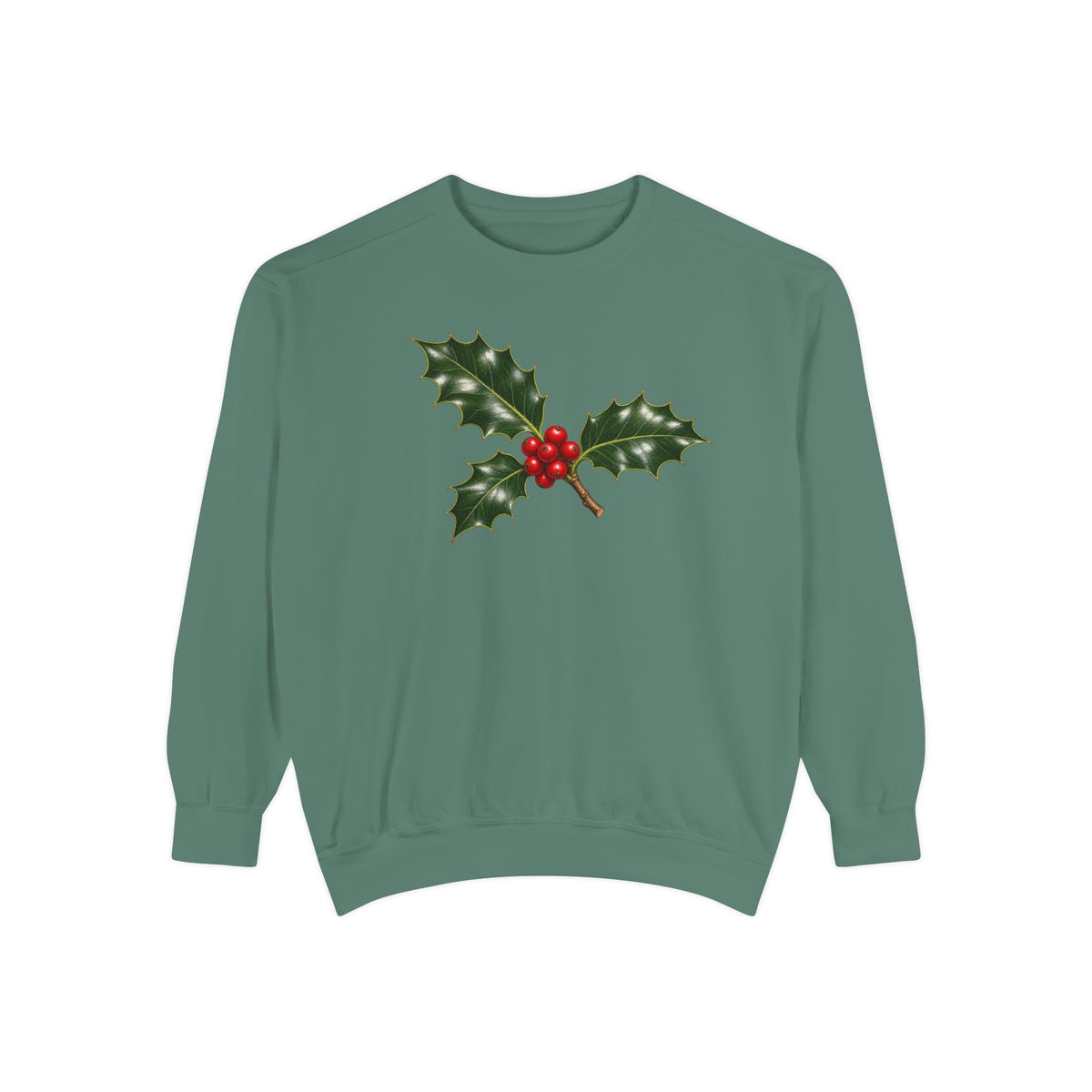 Holly sweatshirt in Light Green, front view