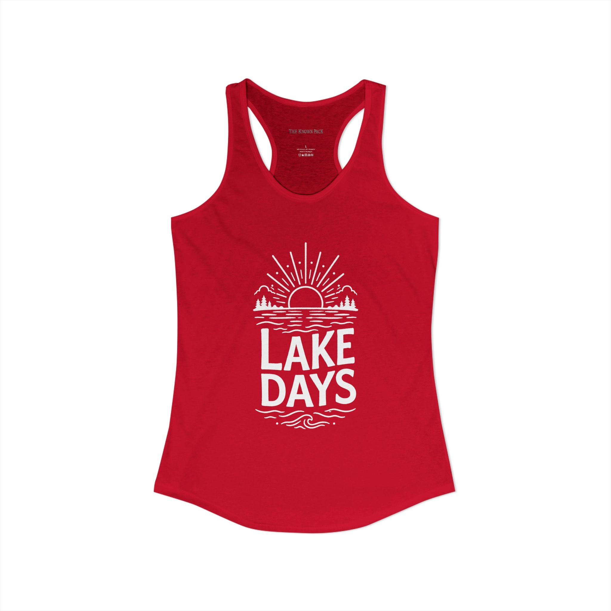 Lake Days — Women's Racerback Tank