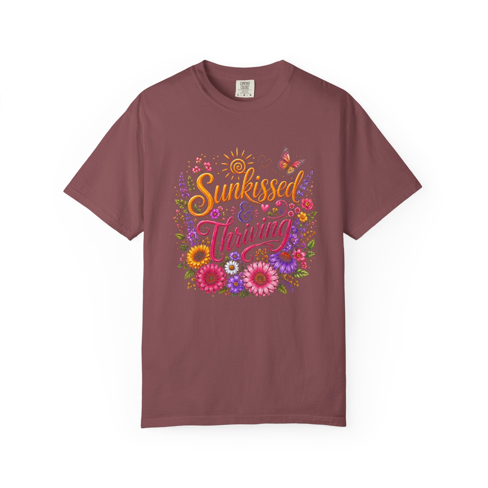 Sunkissed & Thriving - Retro Floral Summer Tee