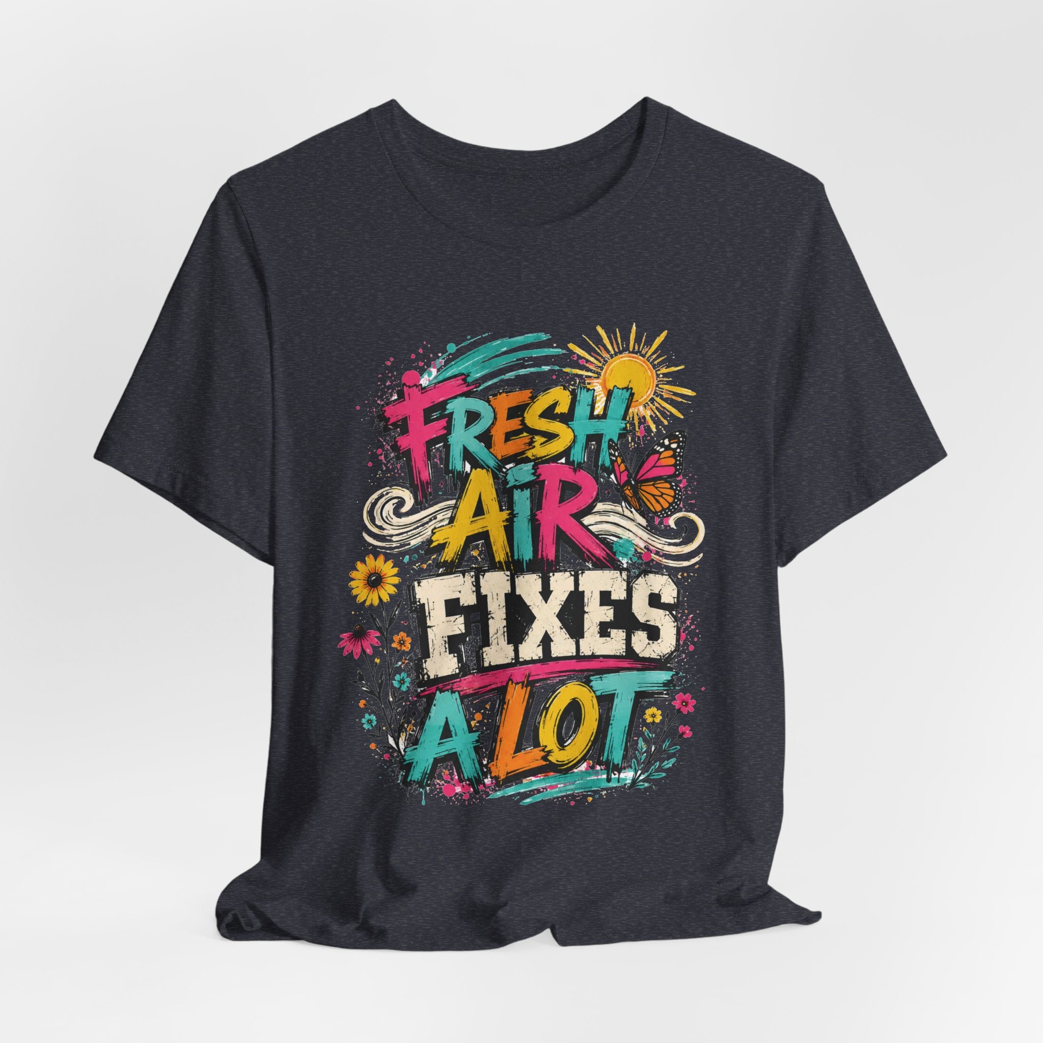 Fresh Air Fixes a Lot T-Shirt — Garment-Dyed Cotton