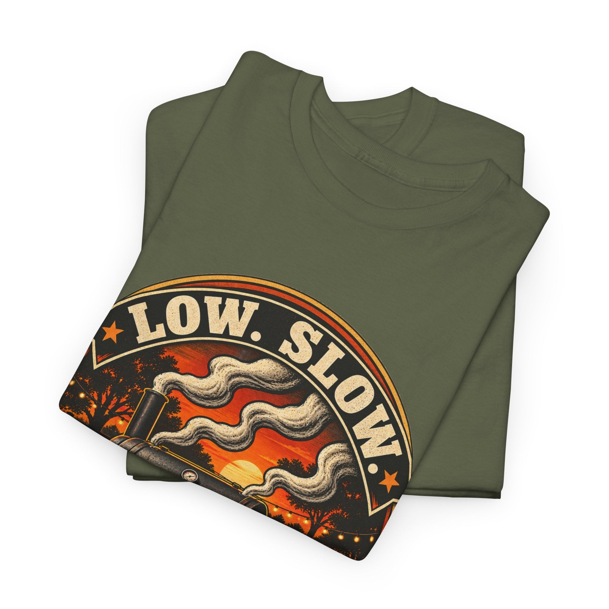 Low. Slow. Work It. BBQ Smoker T-Shirt