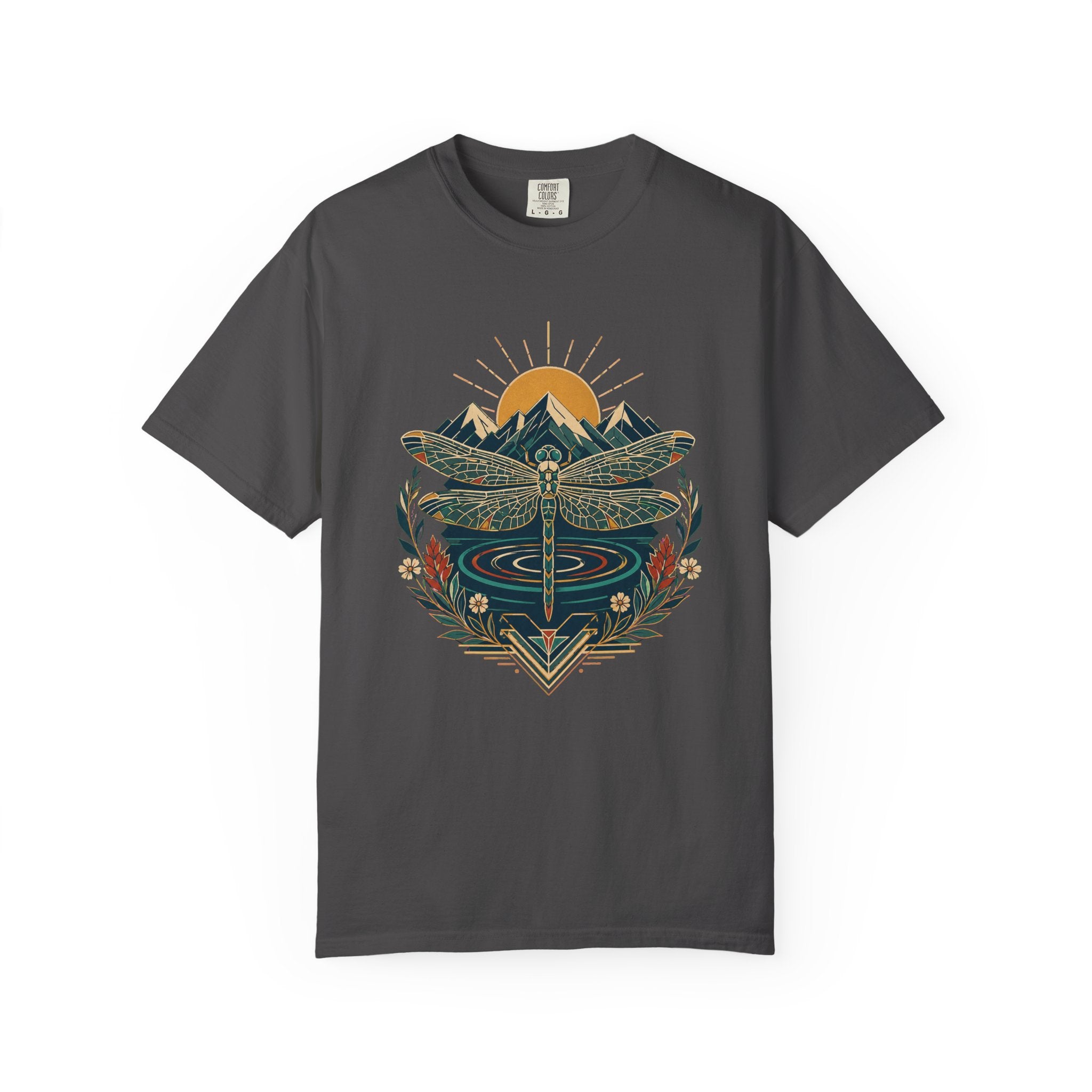 Dragonfly Sunrise Badge T-Shirt