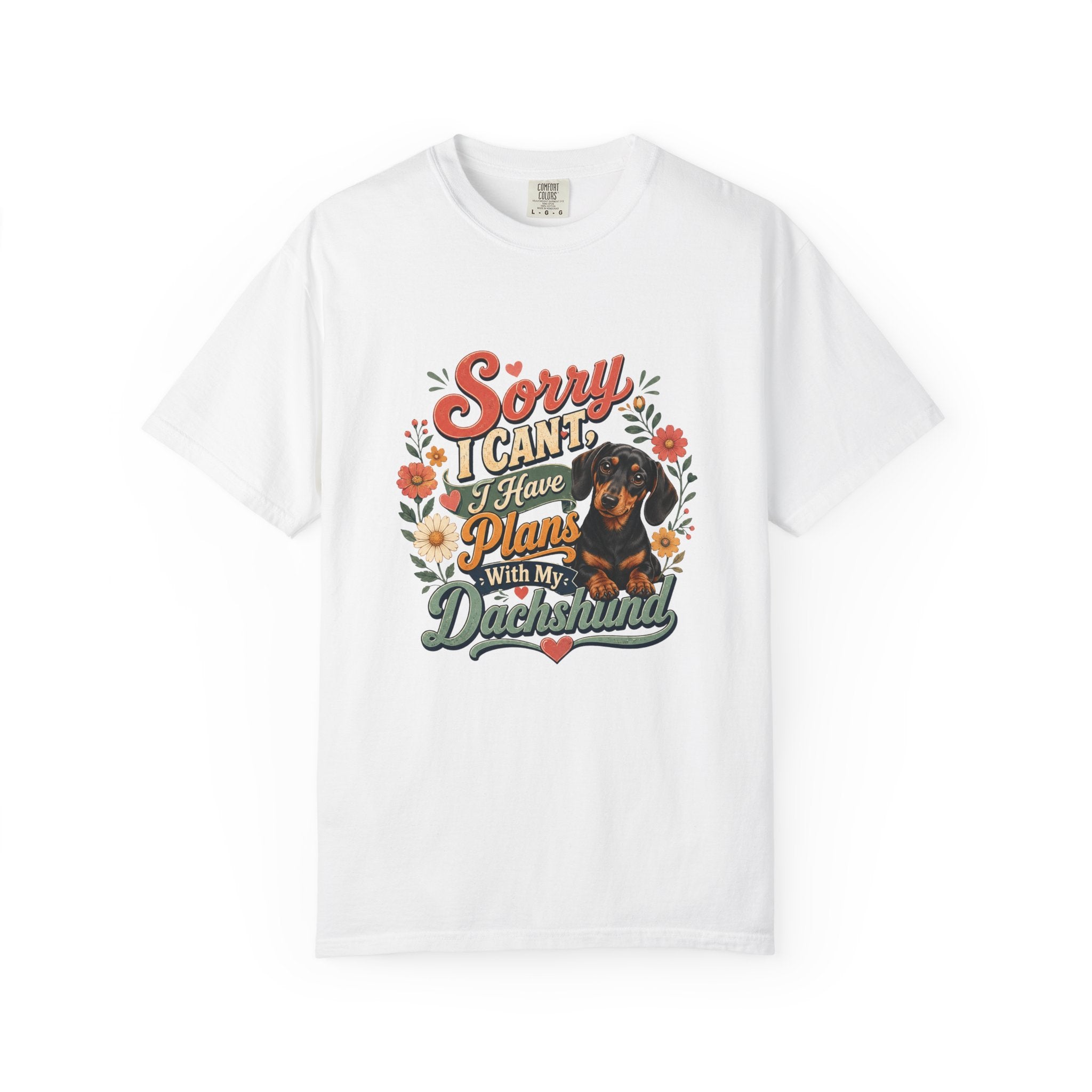 Sorry I Cant Dachshund shirt alternate color