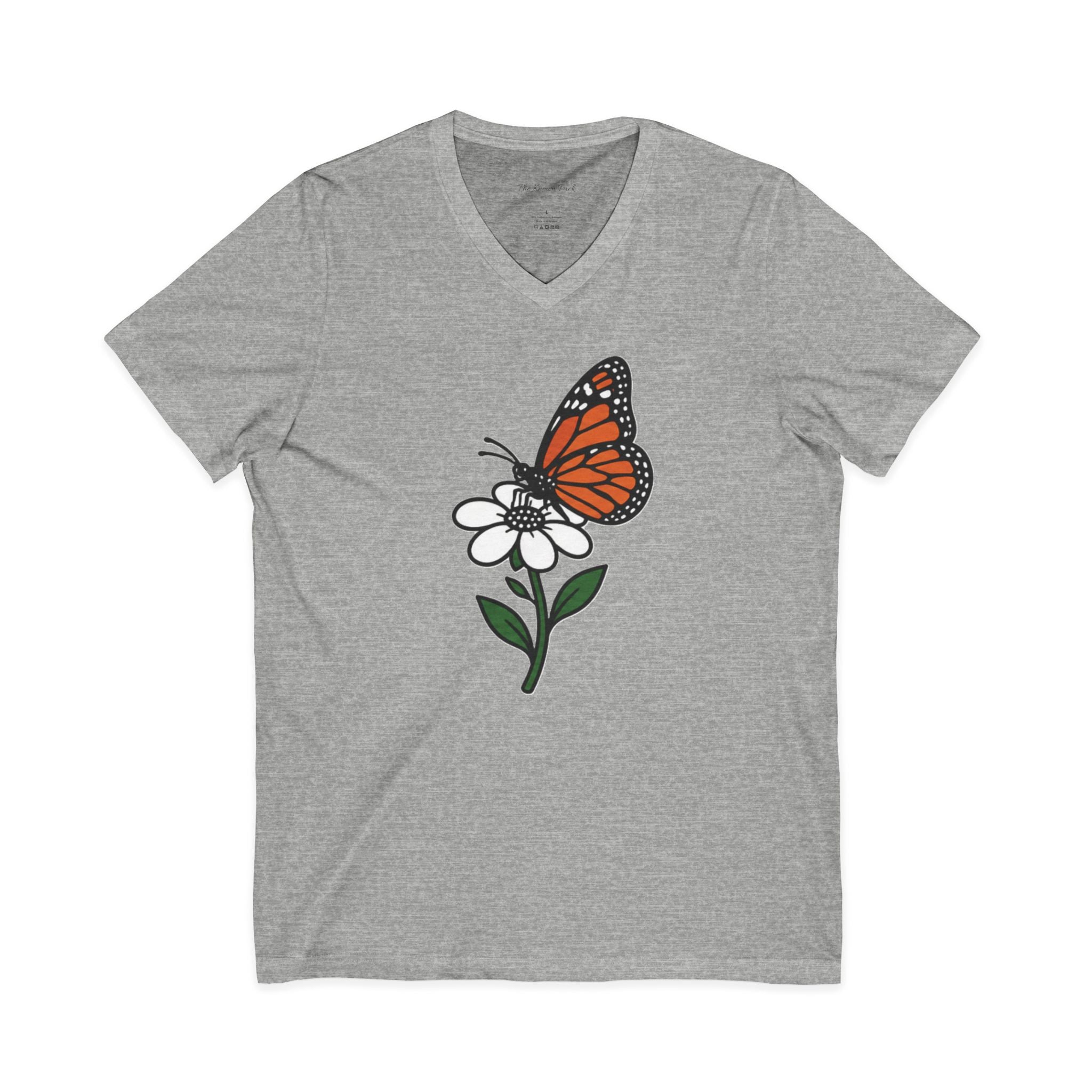 Bloom Butterfly — V-Neck Tee